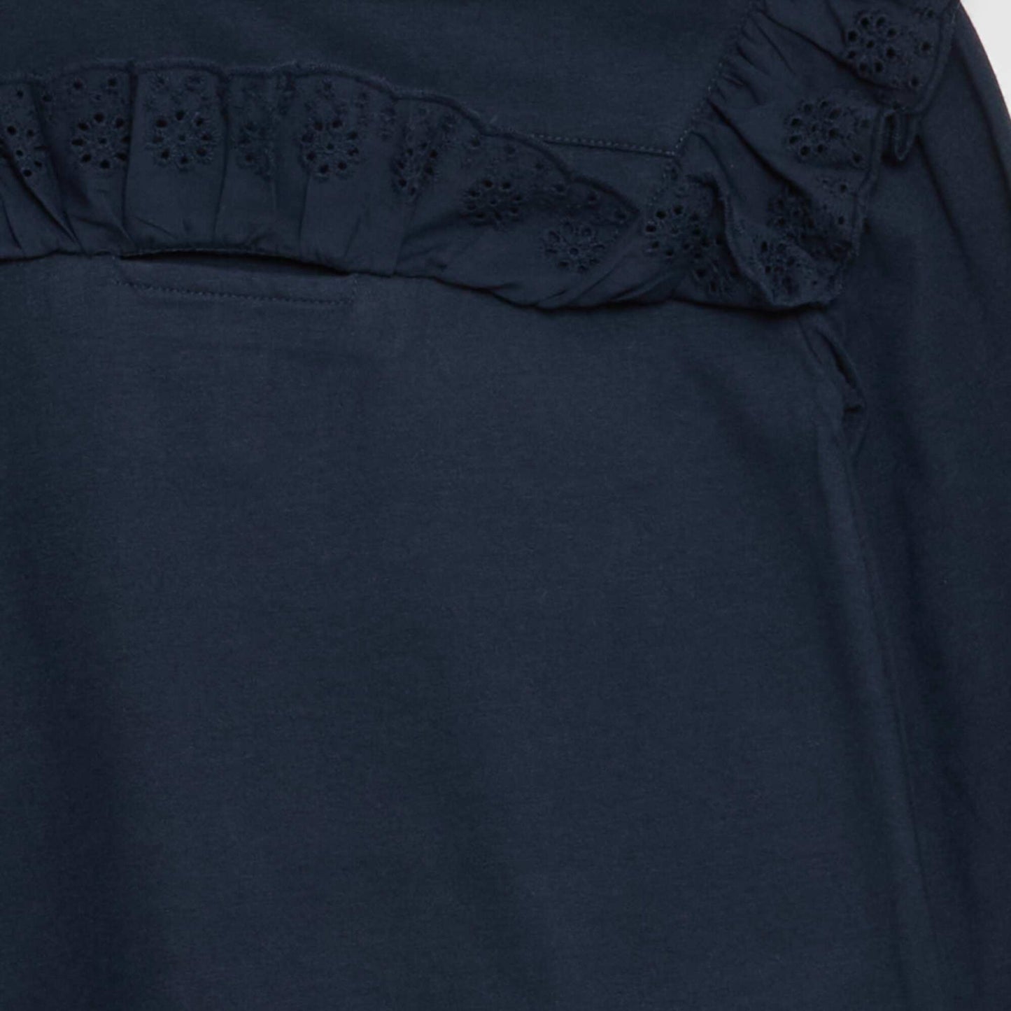 Blouse avec plastron avec broderies anglaises - So Easy BLEU