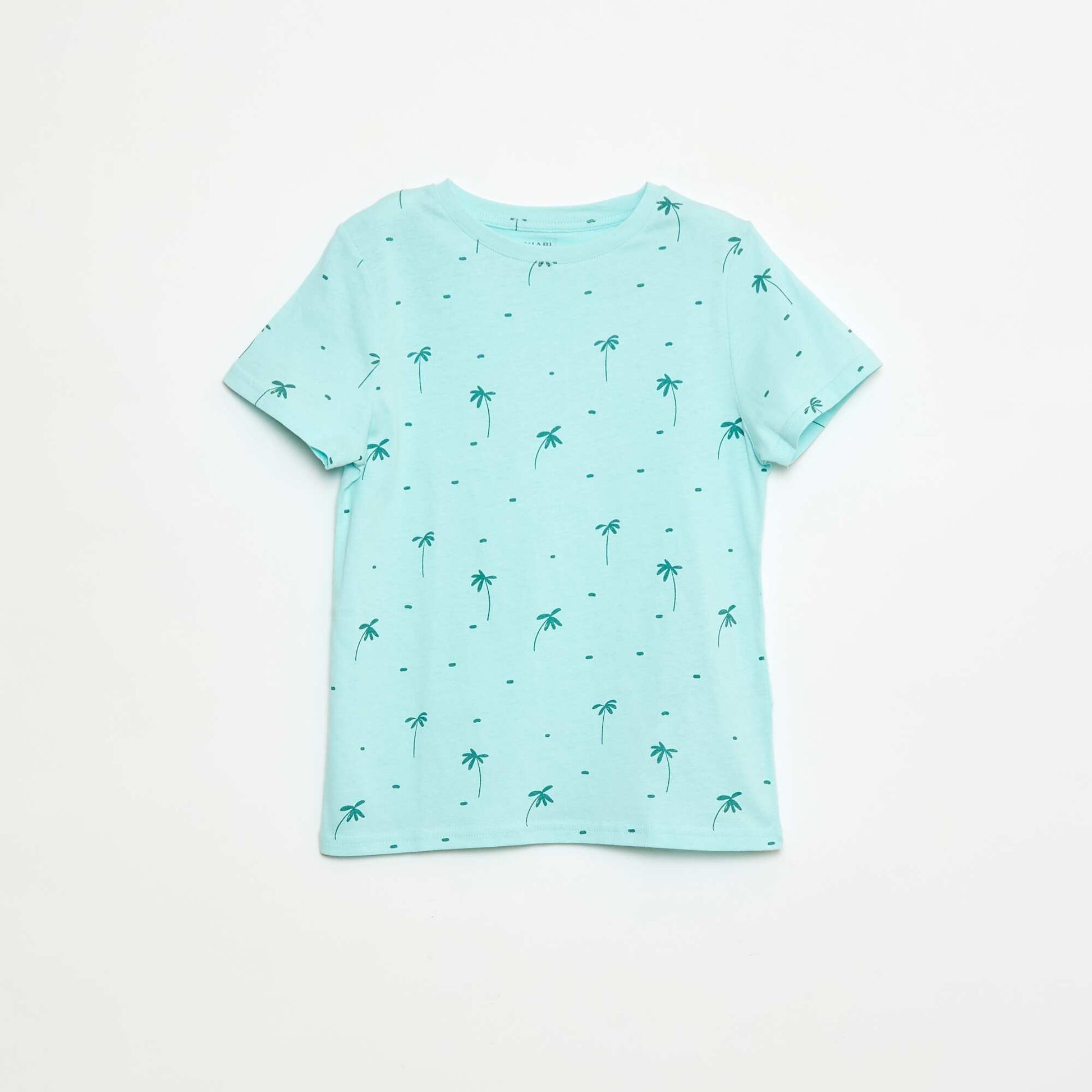 Lot de 3 tee-shirts style 'palmier' VERT