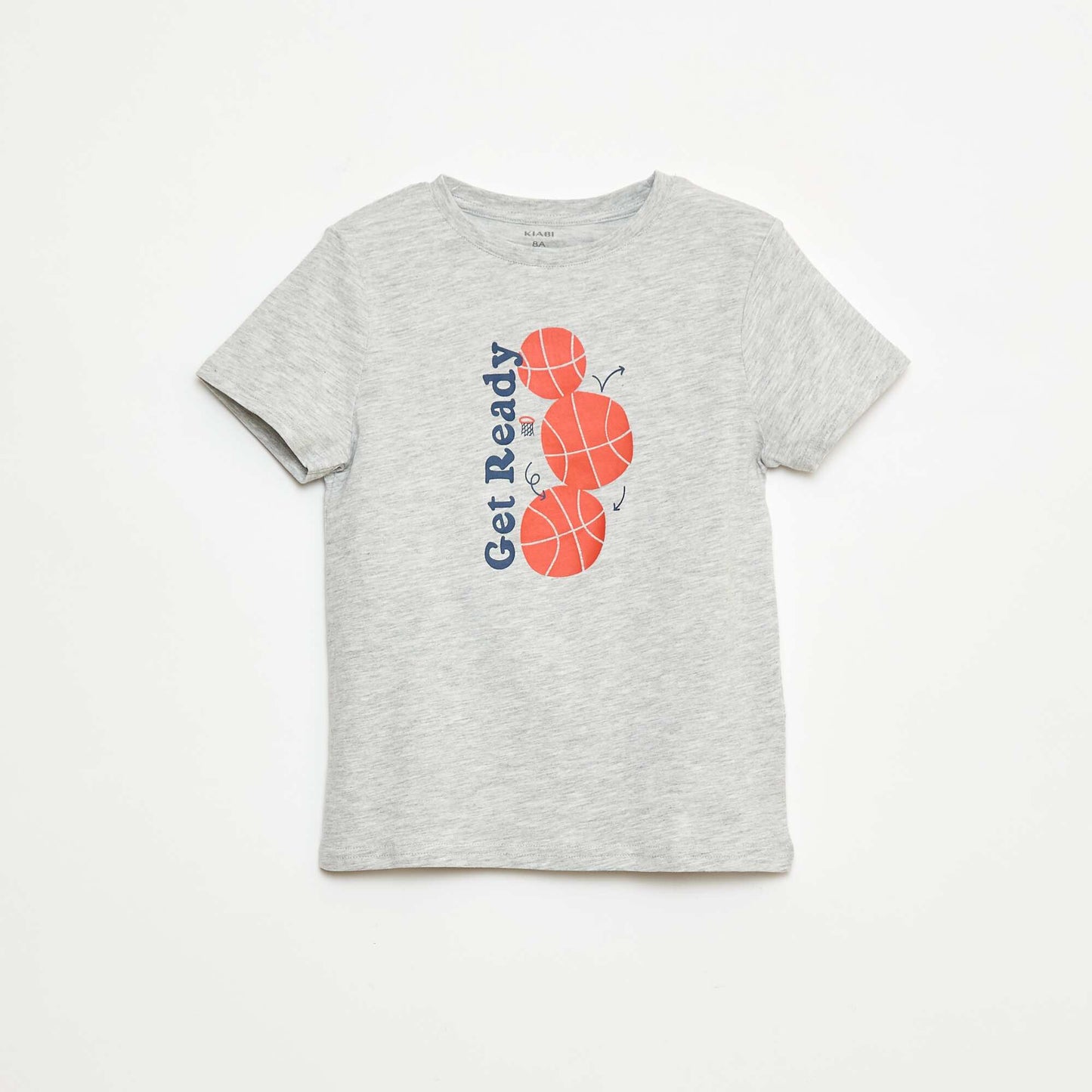 Lot de 3 tee-shirts style 'basket' GRIS