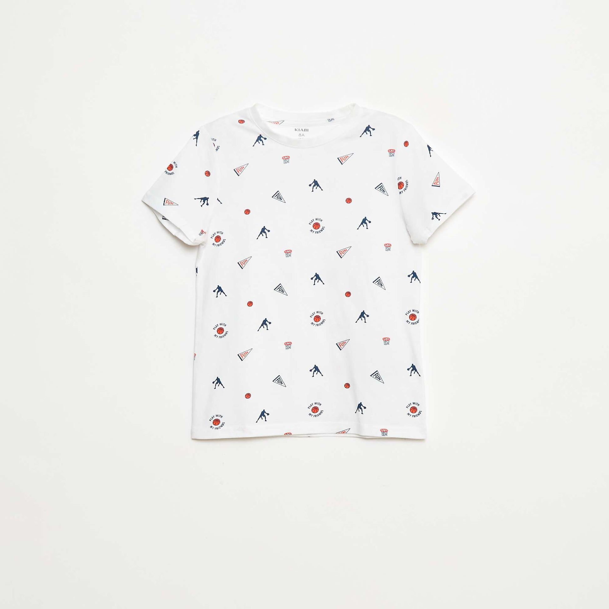 Lot de 3 tee-shirts style 'basket' GRIS