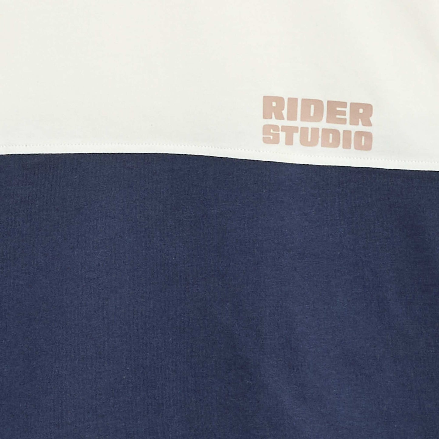 T-shirt en jersey à manches longues effet colorblock BLEU