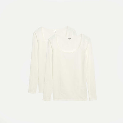 T-shirt à manches longues sous-vêtements BLANC