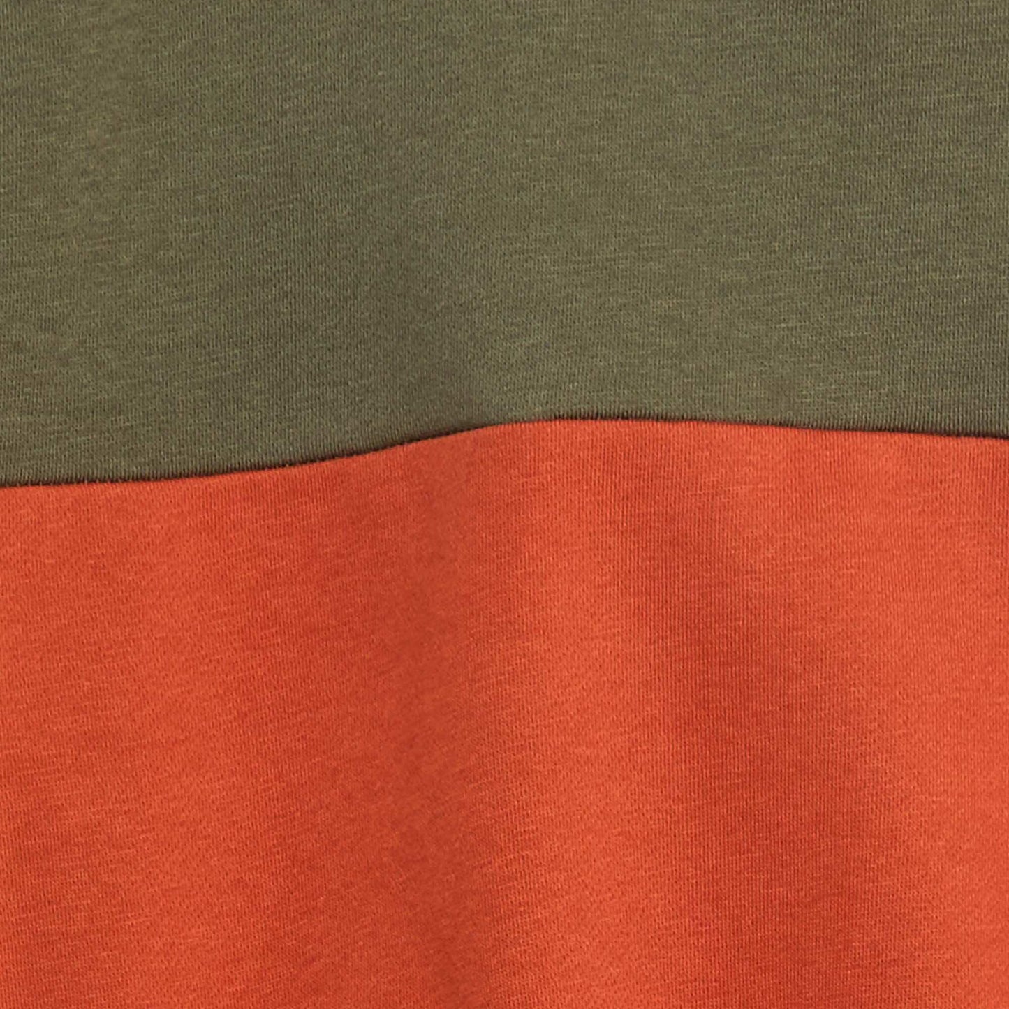 Sweat à capuche color block KAKI