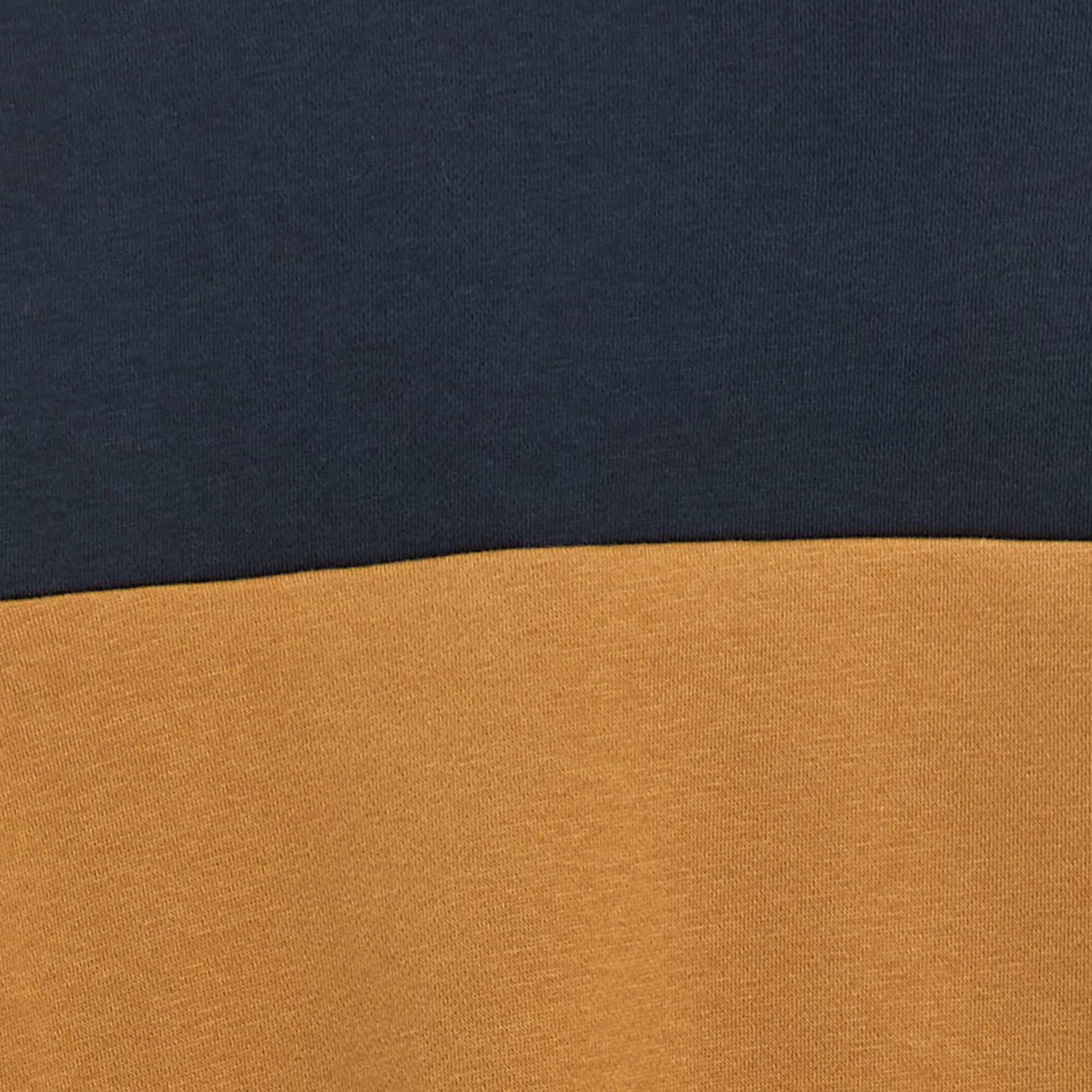 Sweat à capuche color block BLEU MARINE