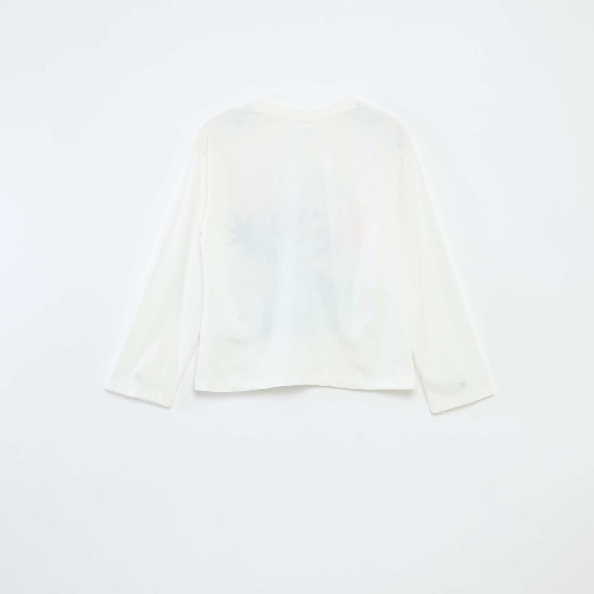 T-shirt manche longue 'Stitch' 'Disney' BLANC