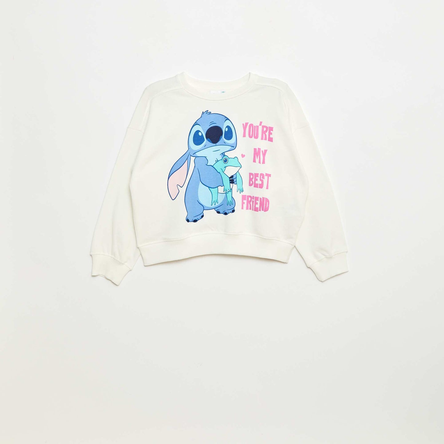 Pull imprimé 'Stitch' 'Disney' BLANC