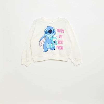 Pull imprimé 'Stitch' 'Disney' BLANC