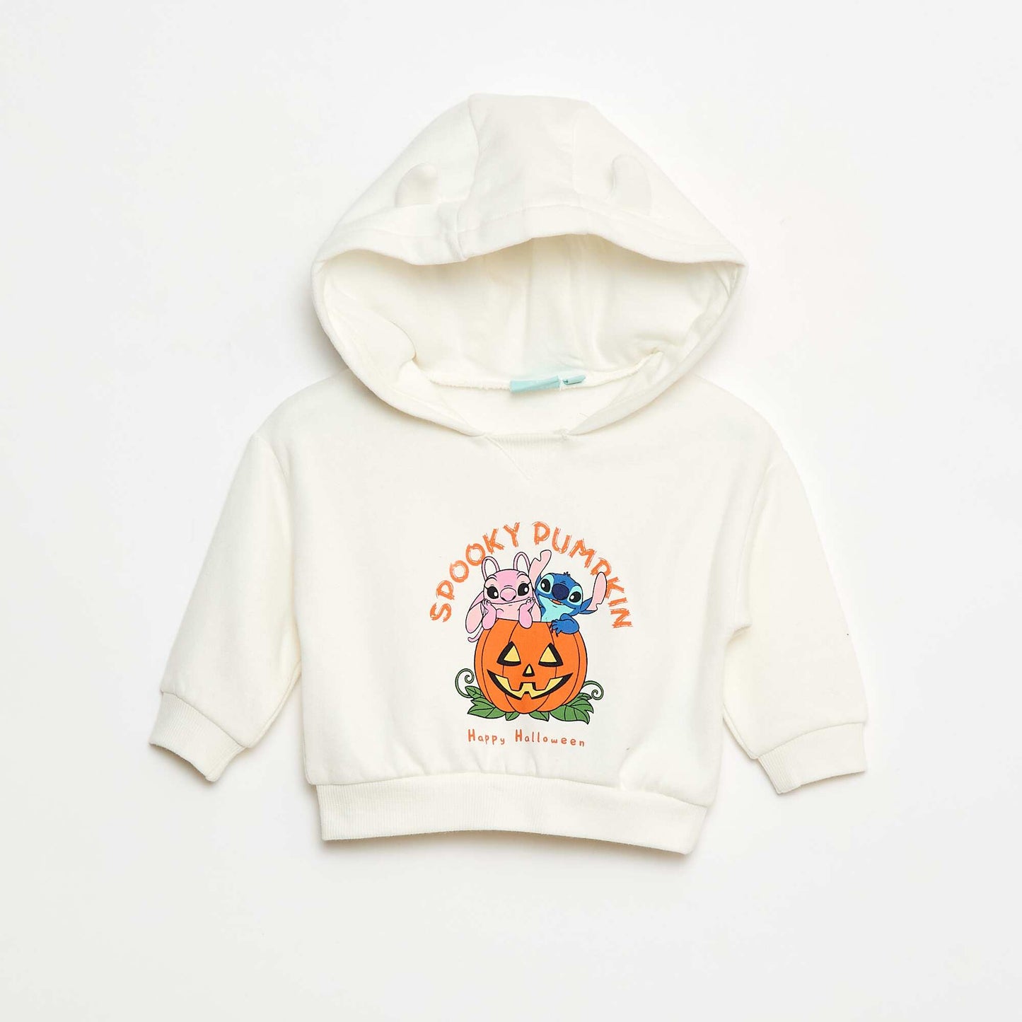 Sweat à motif 'Stitch' imprimé BLANC