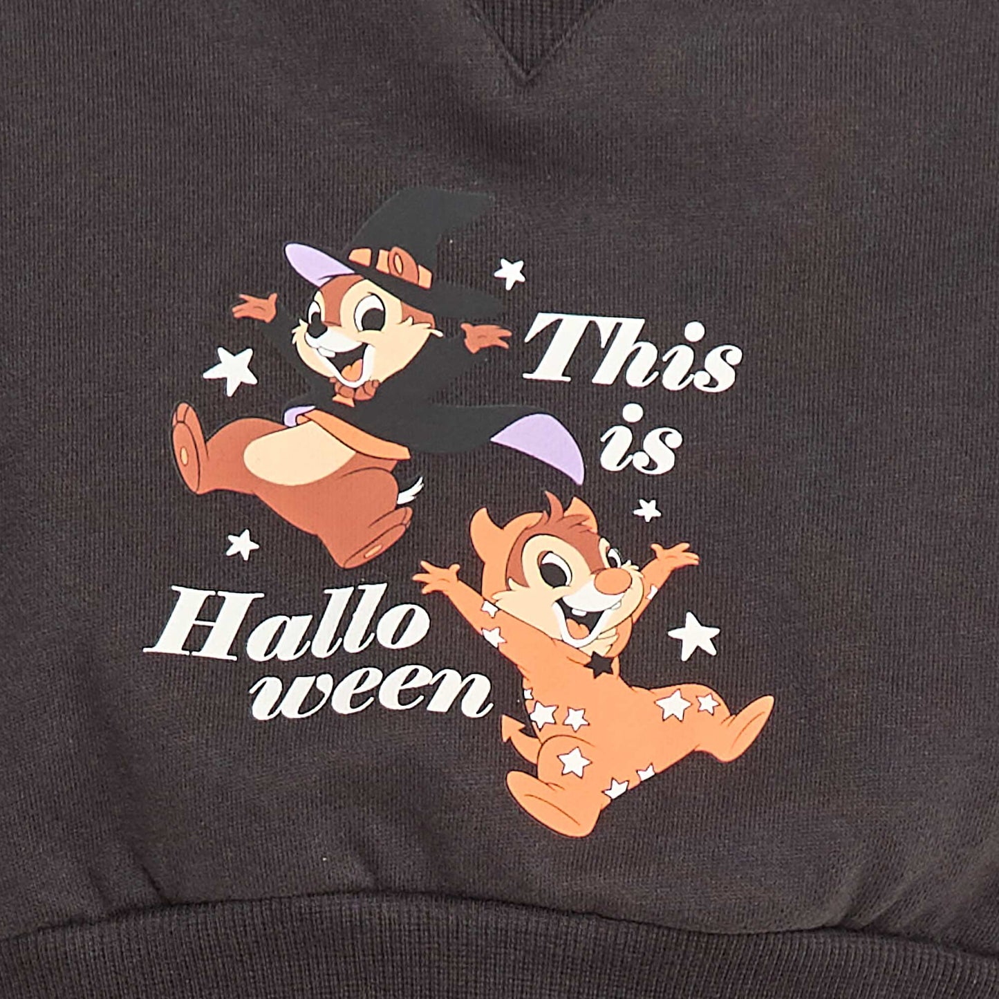 Sweat à motif 'Tic et tac' imprimé NOIR