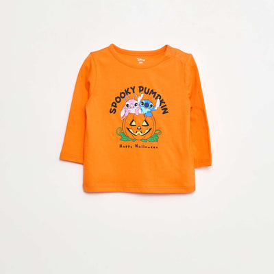 T-shirt Halloween 'Stitch et Angel' 'Disney' ORANGE