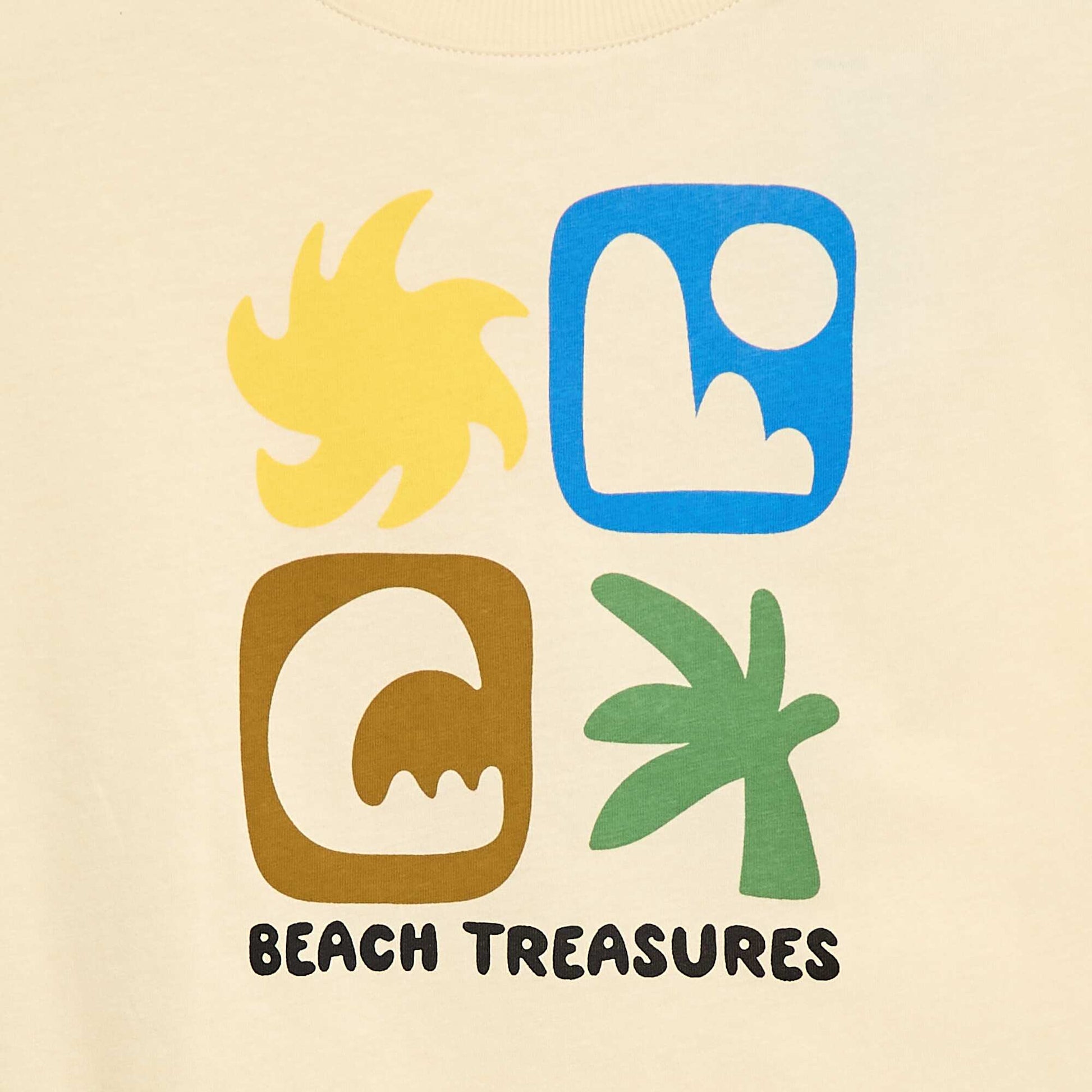 T-shirt imprimé à manches courtes BEIGE