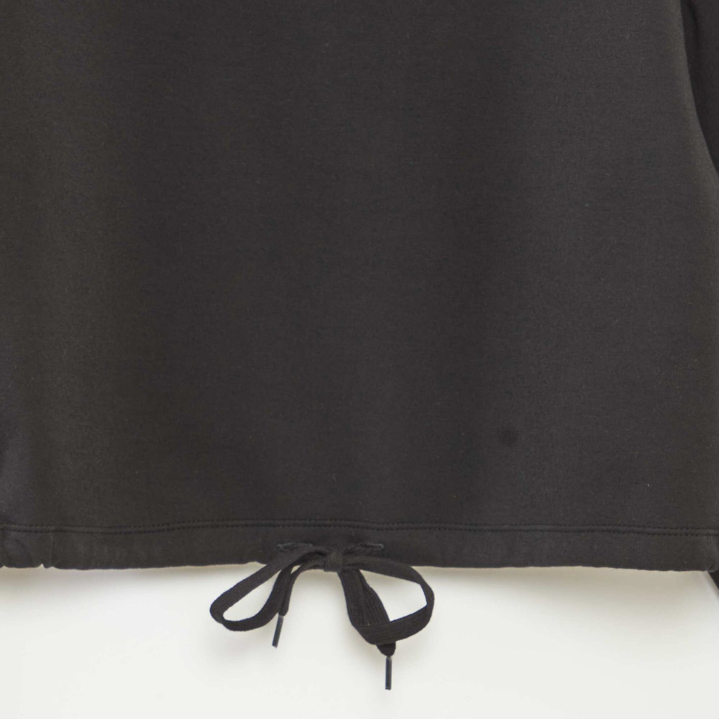 Sweat en molleton uni doux et chaud NOIR