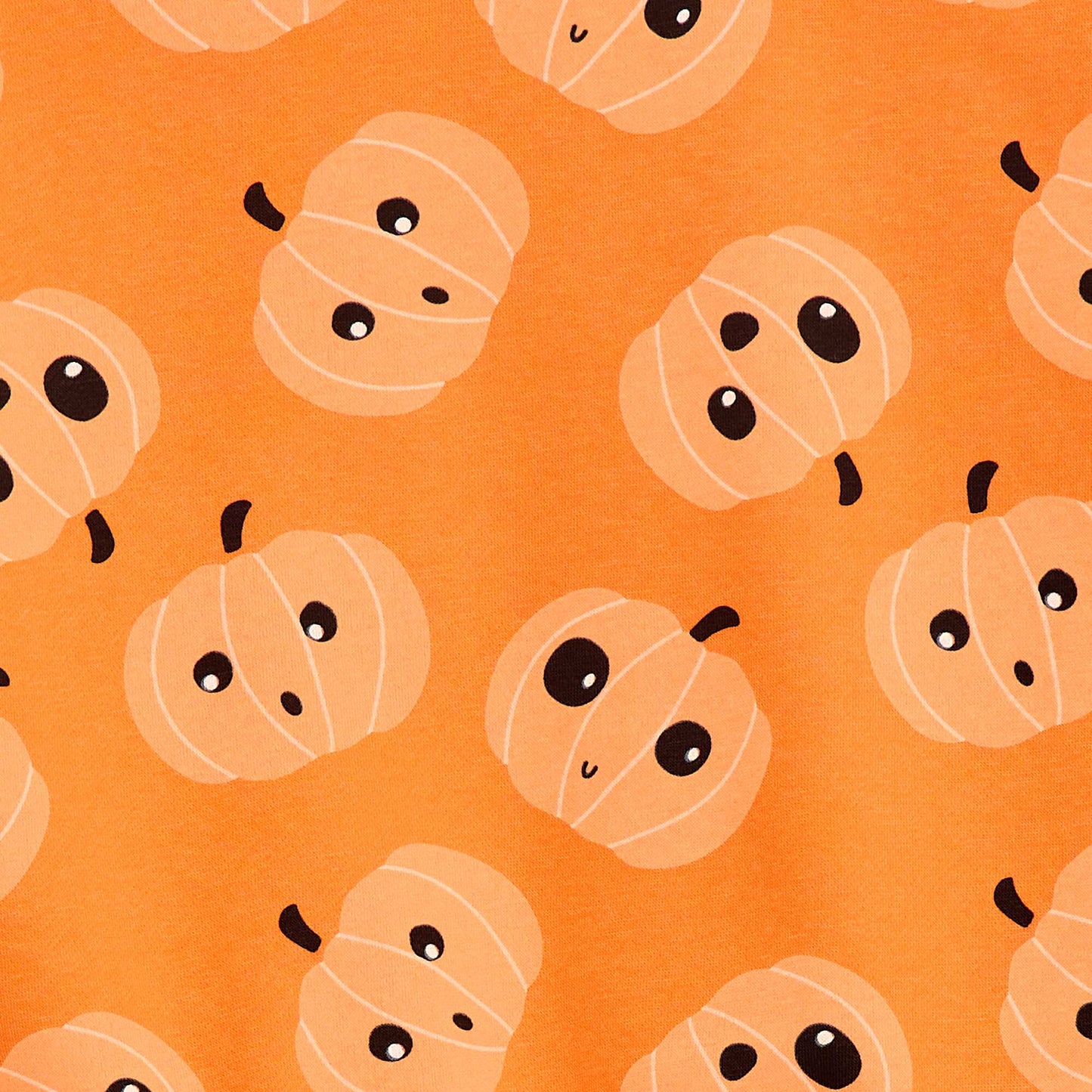 Sweat en molleton imprimé 'Halloween' ORANGE