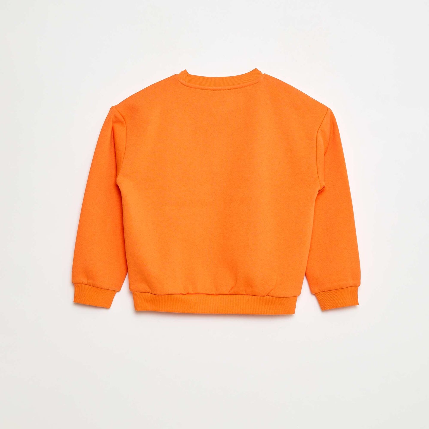 Sweat en molleton imprimé 'Halloween' ORANGE
