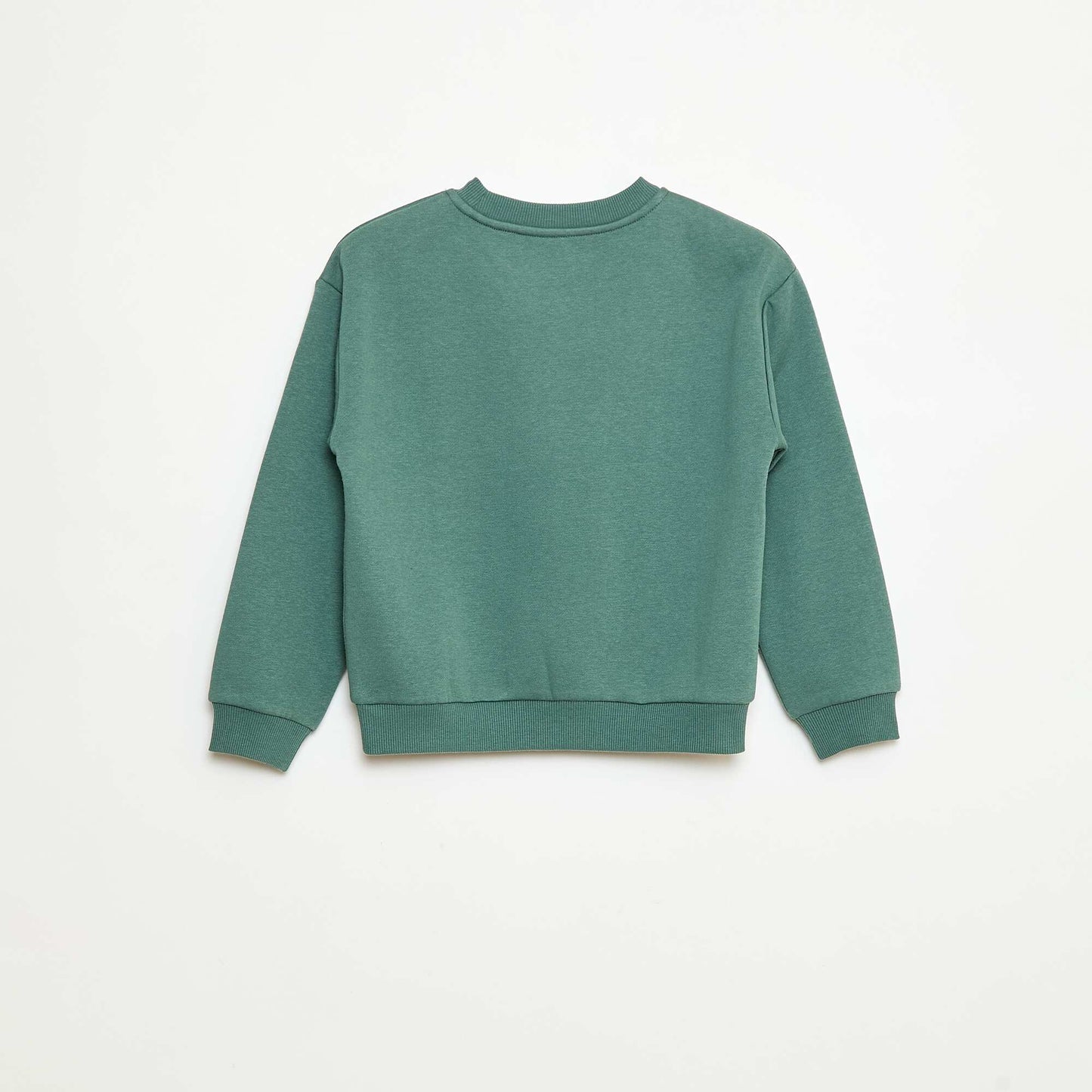 Sweat en molleton gratté imprimé 'Noël' VERT