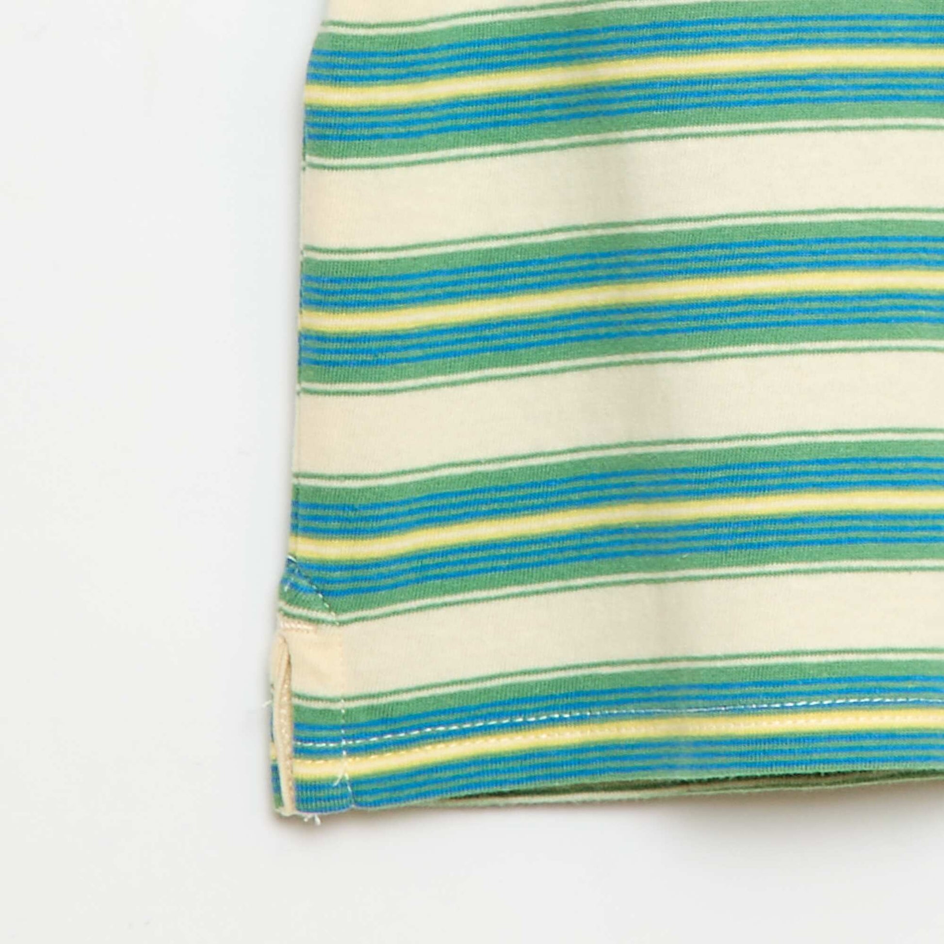 T-shirt imprimé BEIGE/VERT