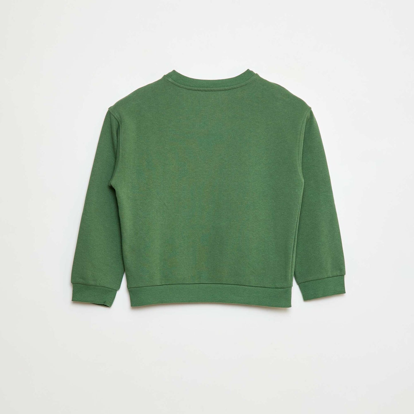 Sweat imprimé en coton VERT