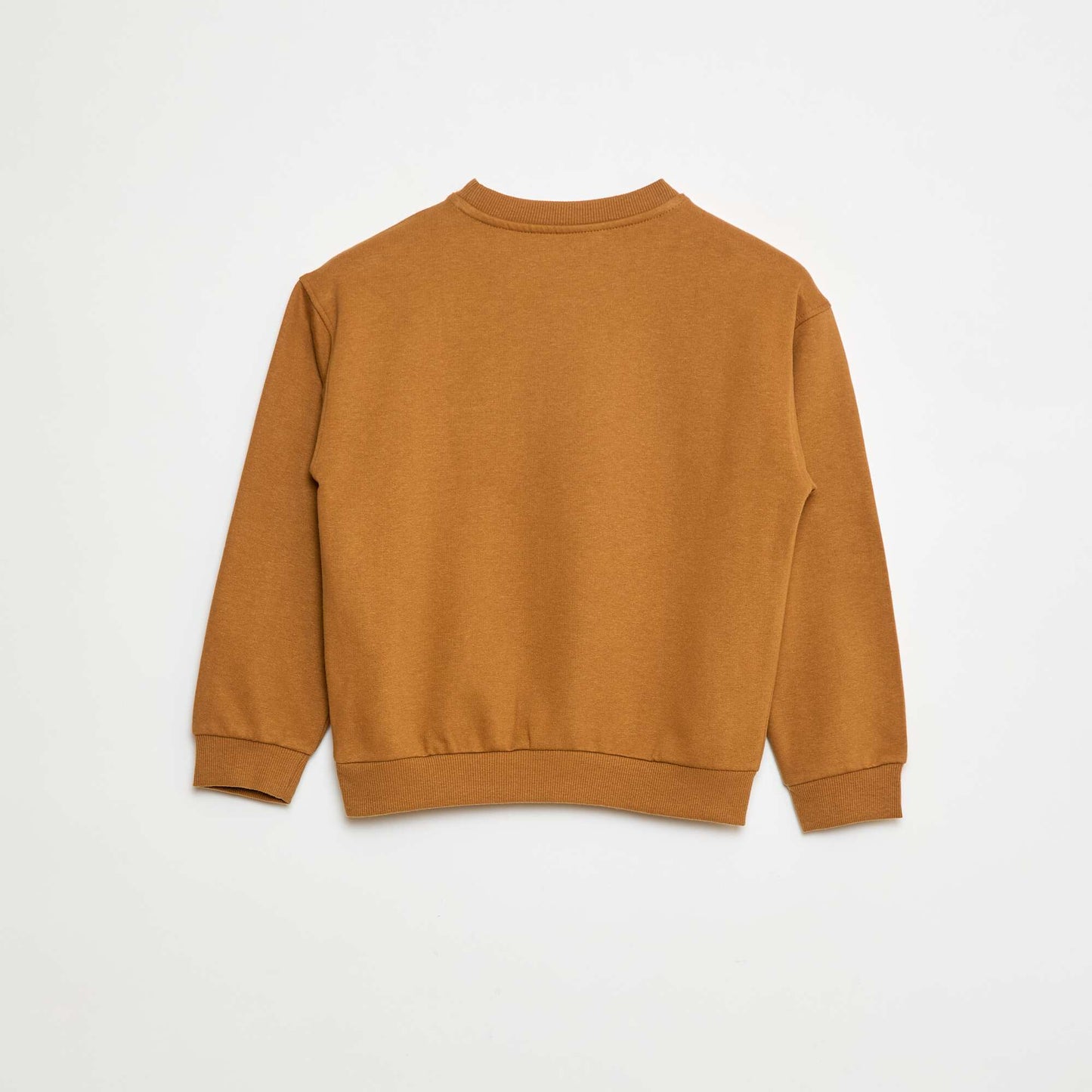 Sweat imprimé en coton MARRON