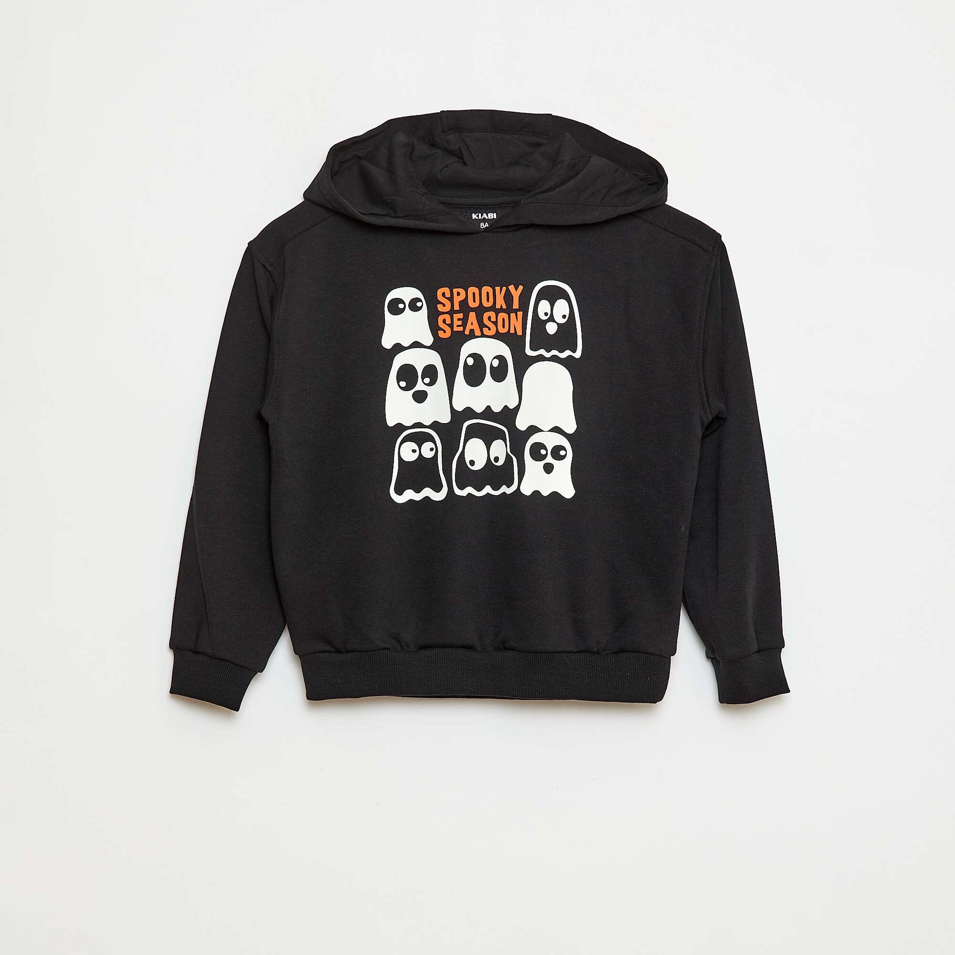 Sweat à capuche thématique 'Halloween' NOIR