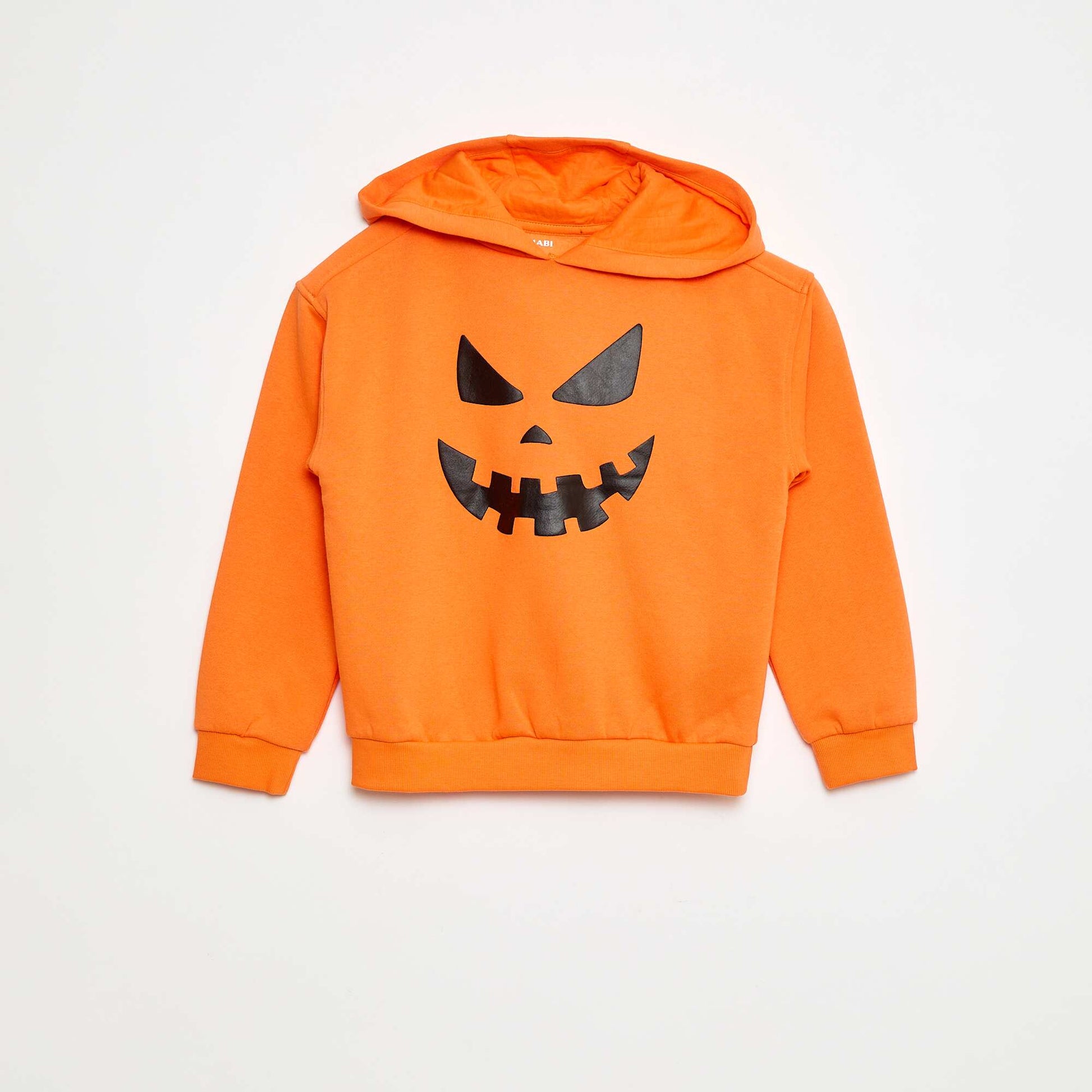 Sweat à capuche thématique 'Halloween' ORANGE