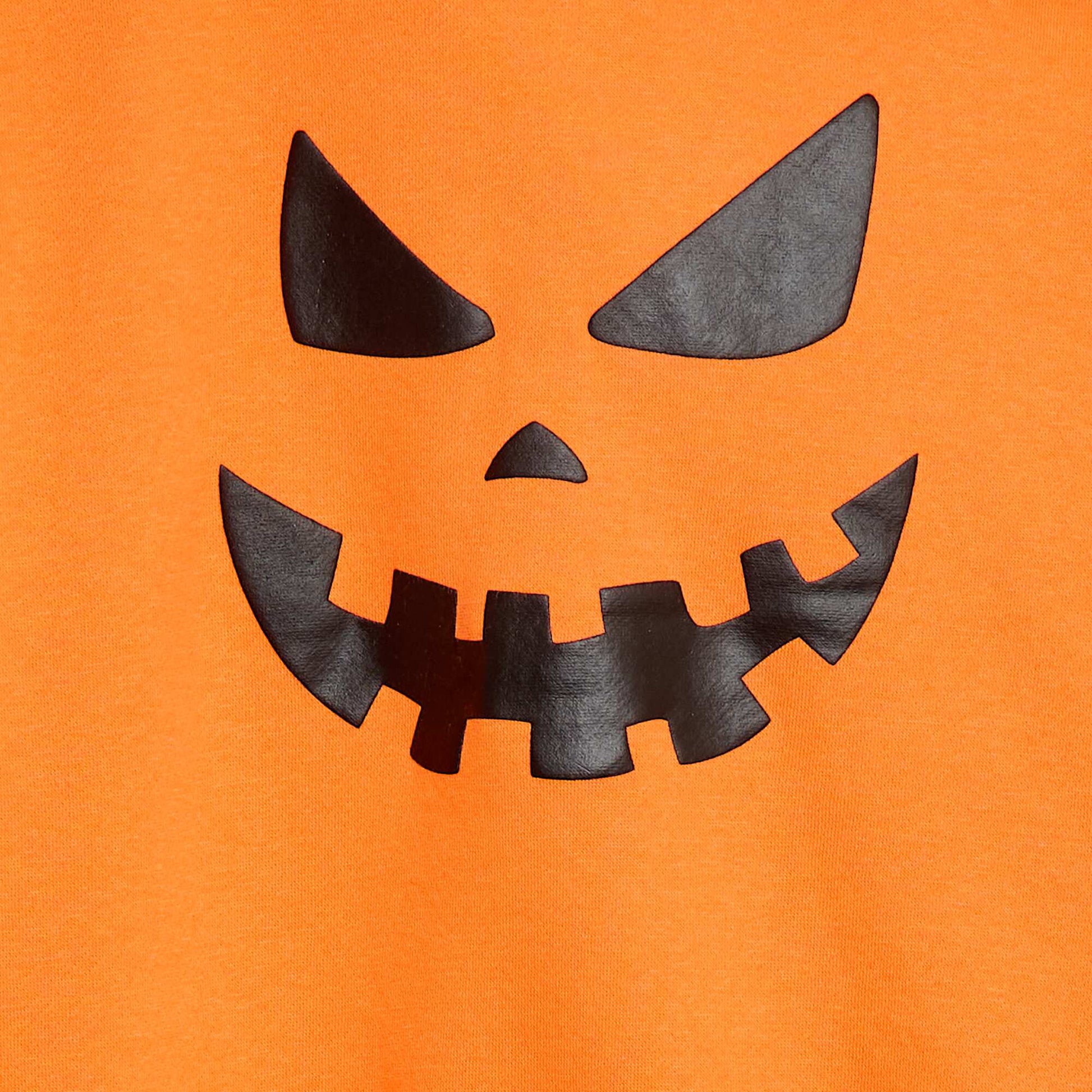 Sweat à capuche thématique 'Halloween' ORANGE