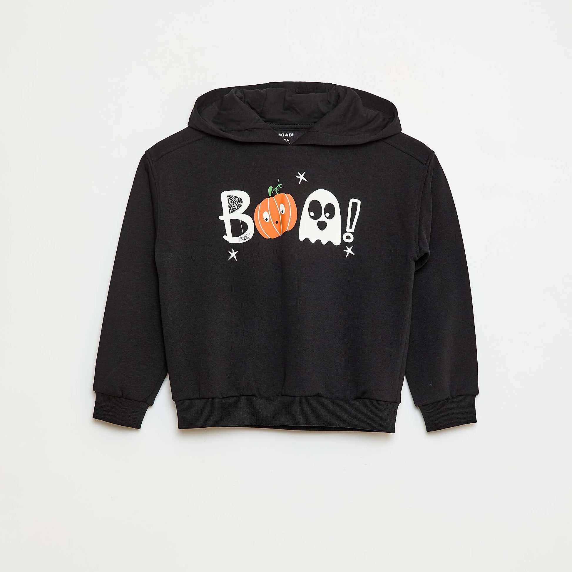 Sweat à capuche thématique 'Halloween' NOIR