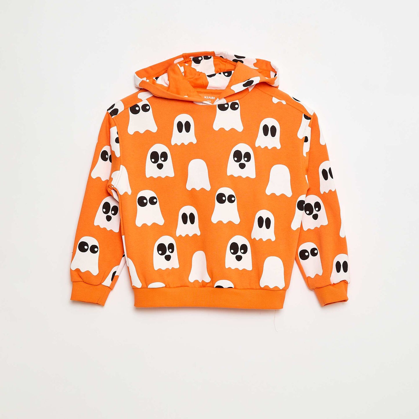 Sweat à capuche thématique 'Halloween' ORANGE