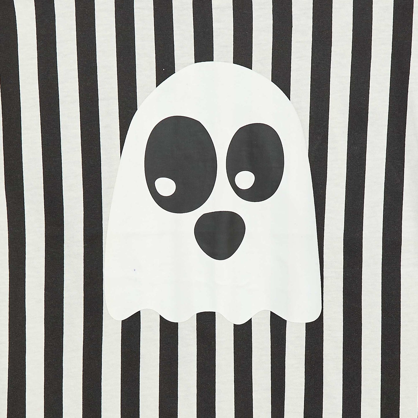 Tee-shirt imprimé 'Halloween' NOIR/BLANC