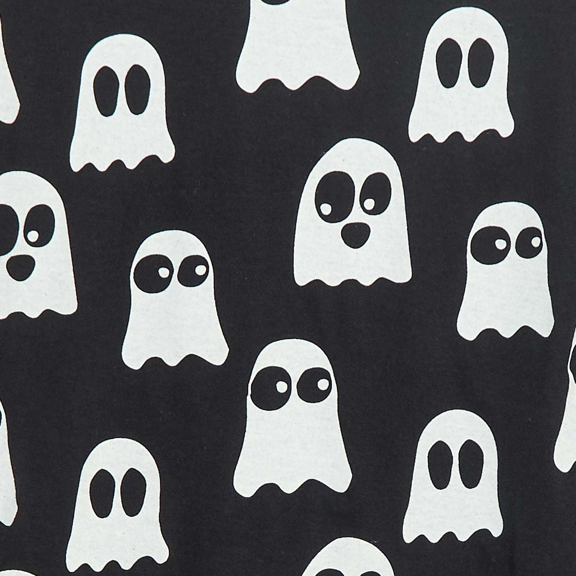 Tee-shirt imprimé 'Halloween' NOIR
