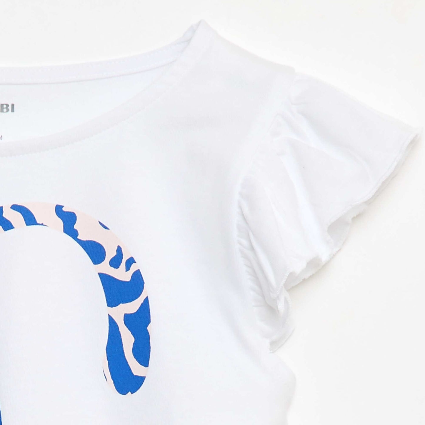 T-shirt casual en jersey coton BLANC