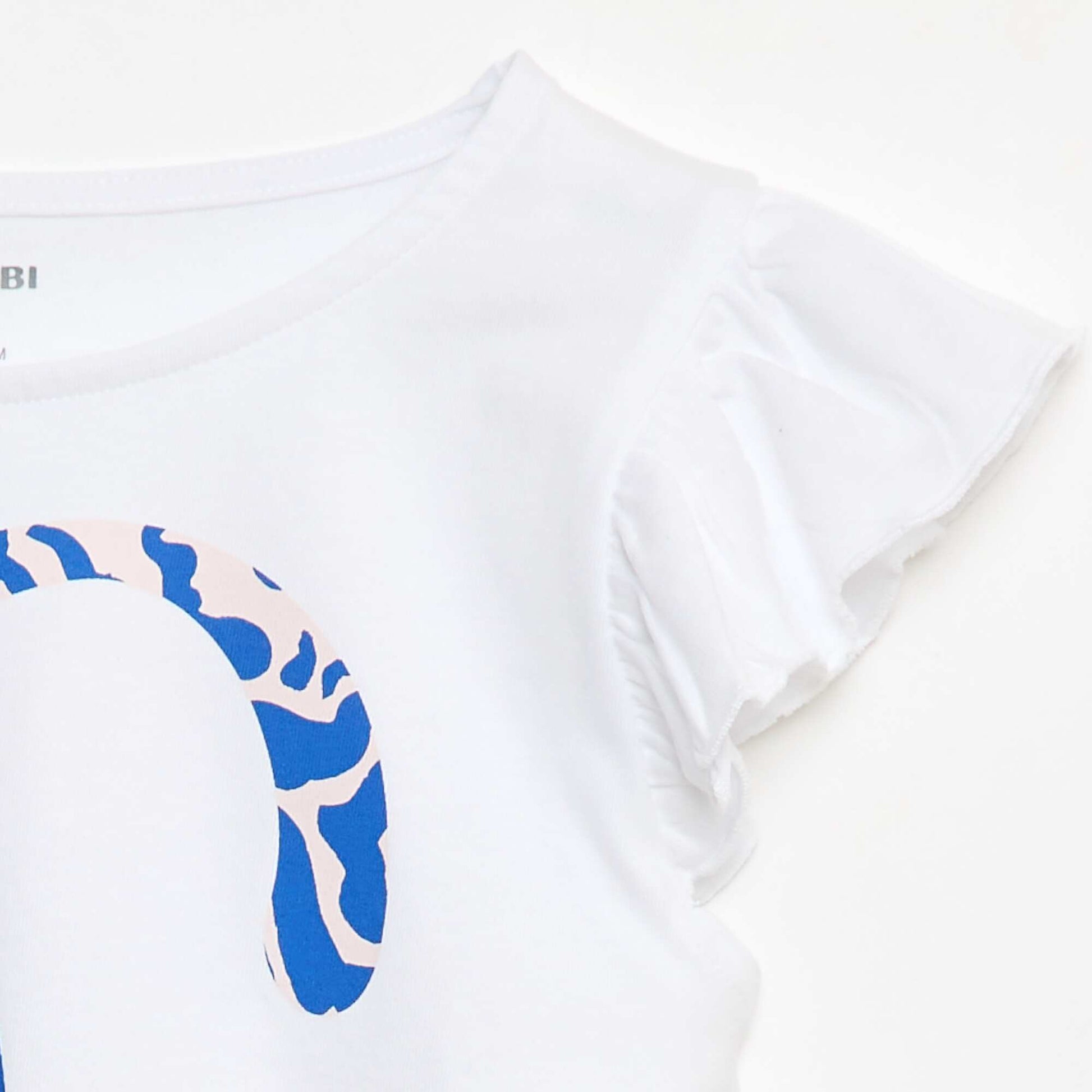 T-shirt casual en jersey coton BLANC