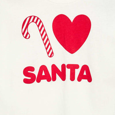 T-shirt imprimé 'Noël' en coton BEIGE