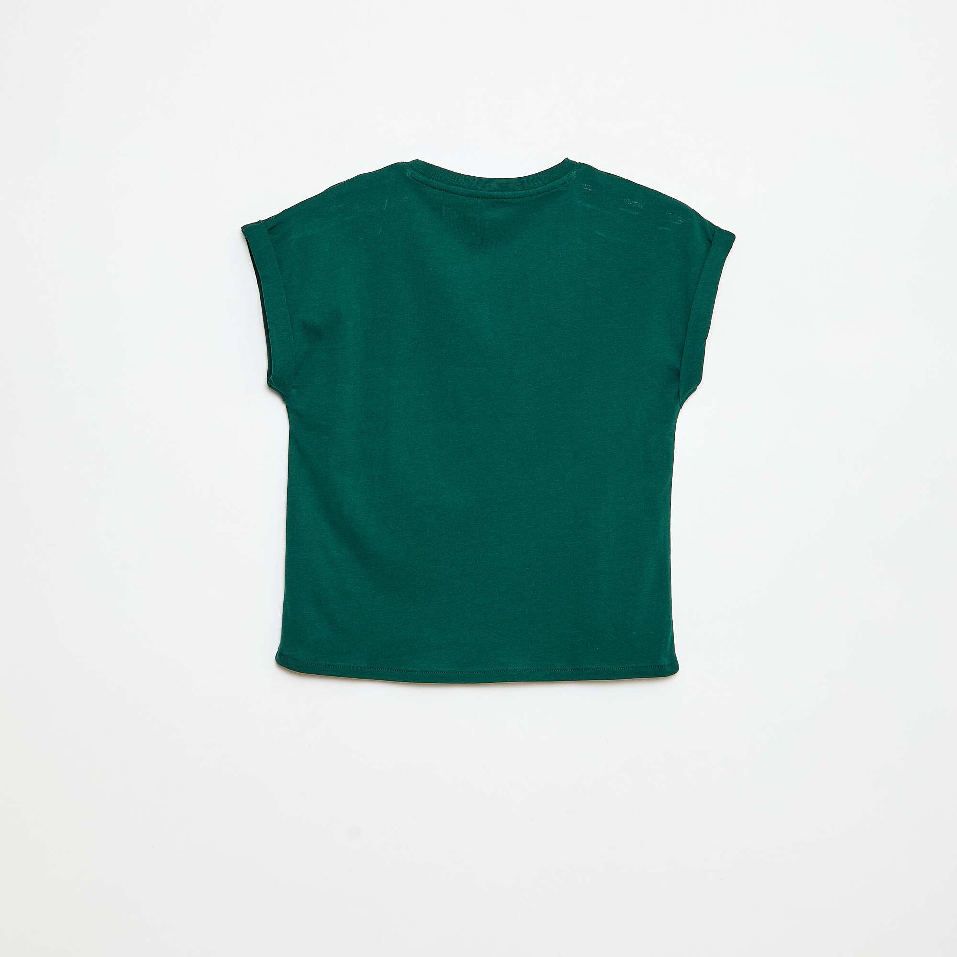 T-shirt imprimé 'Noël' en coton VERT