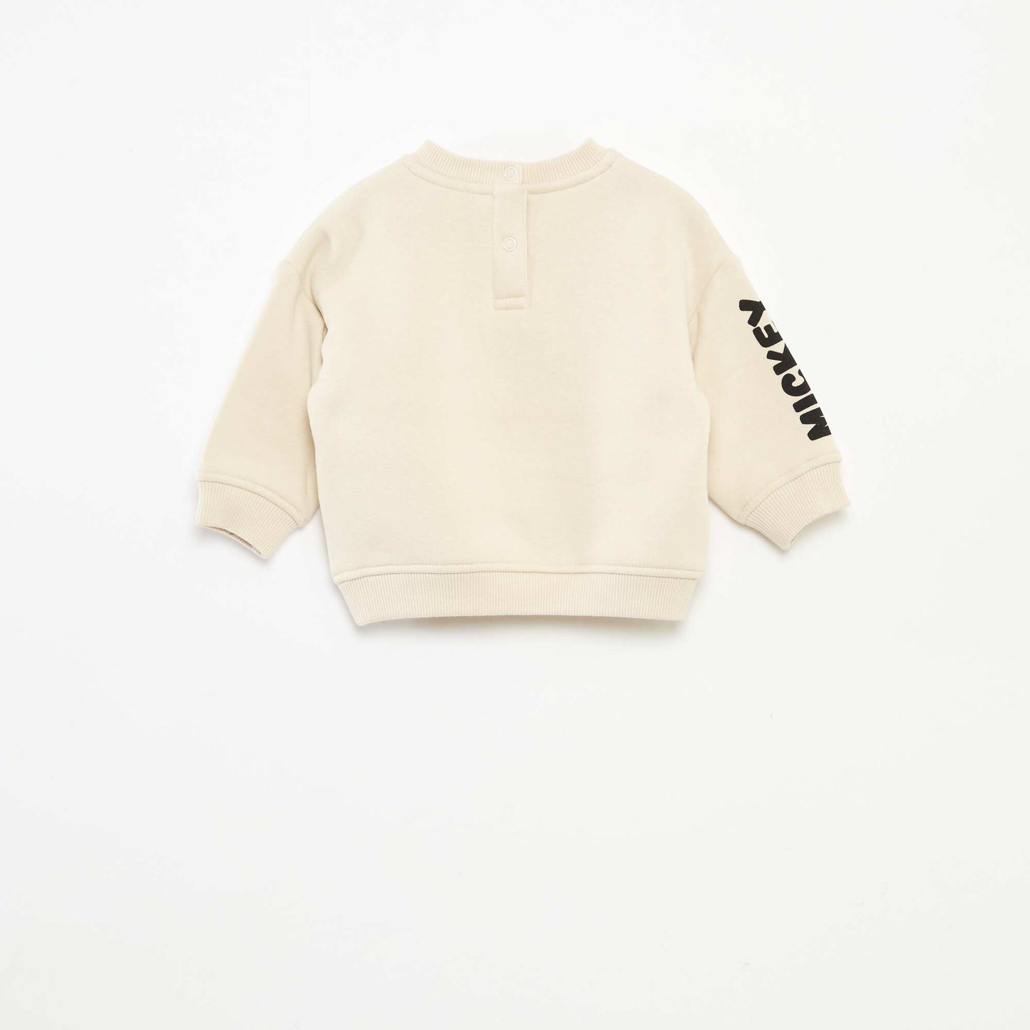 Pull col rond 'Disney' 'Mickey' uni BLANC
