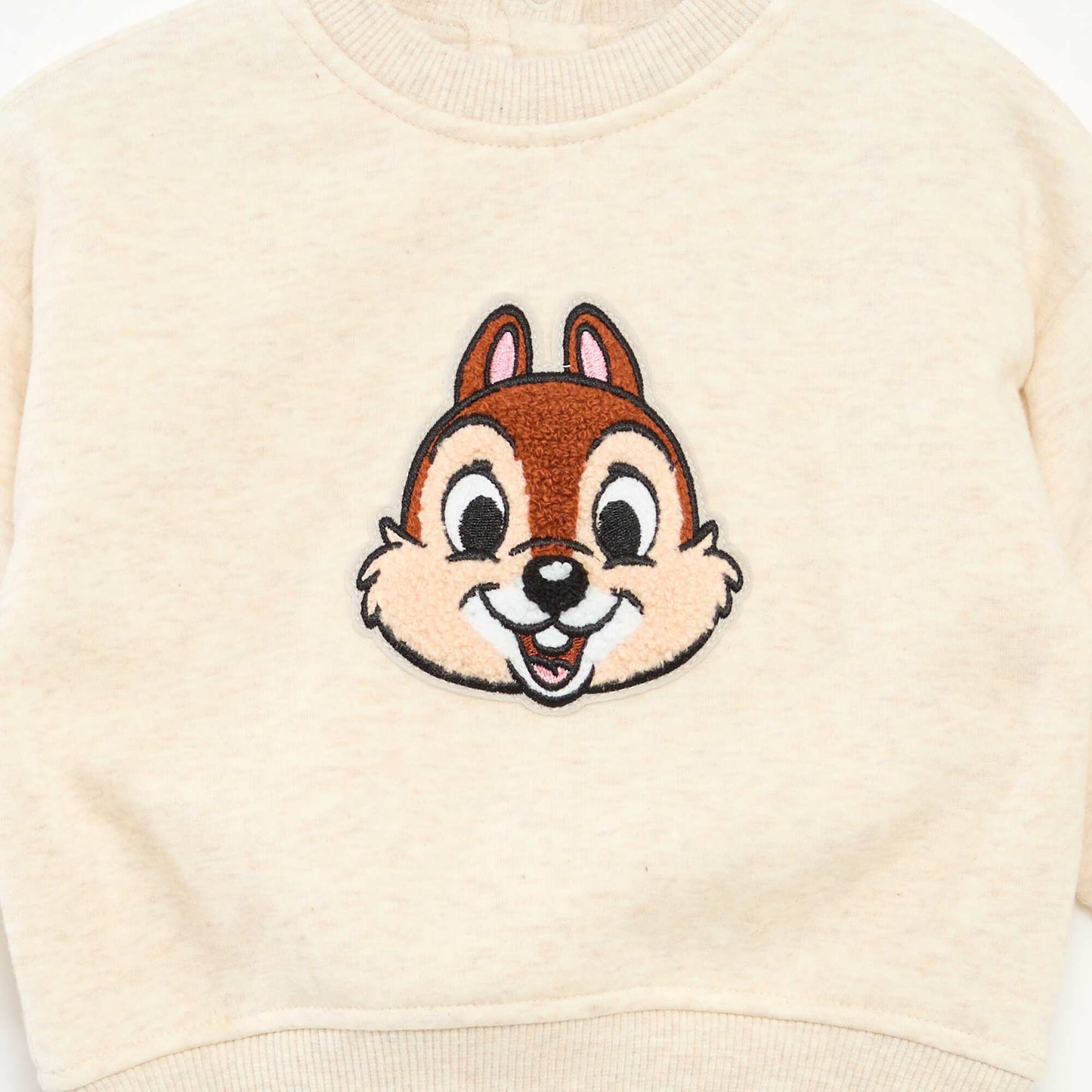 Pull col rond 'Disney' 'Tic&tac' uni BEIGE