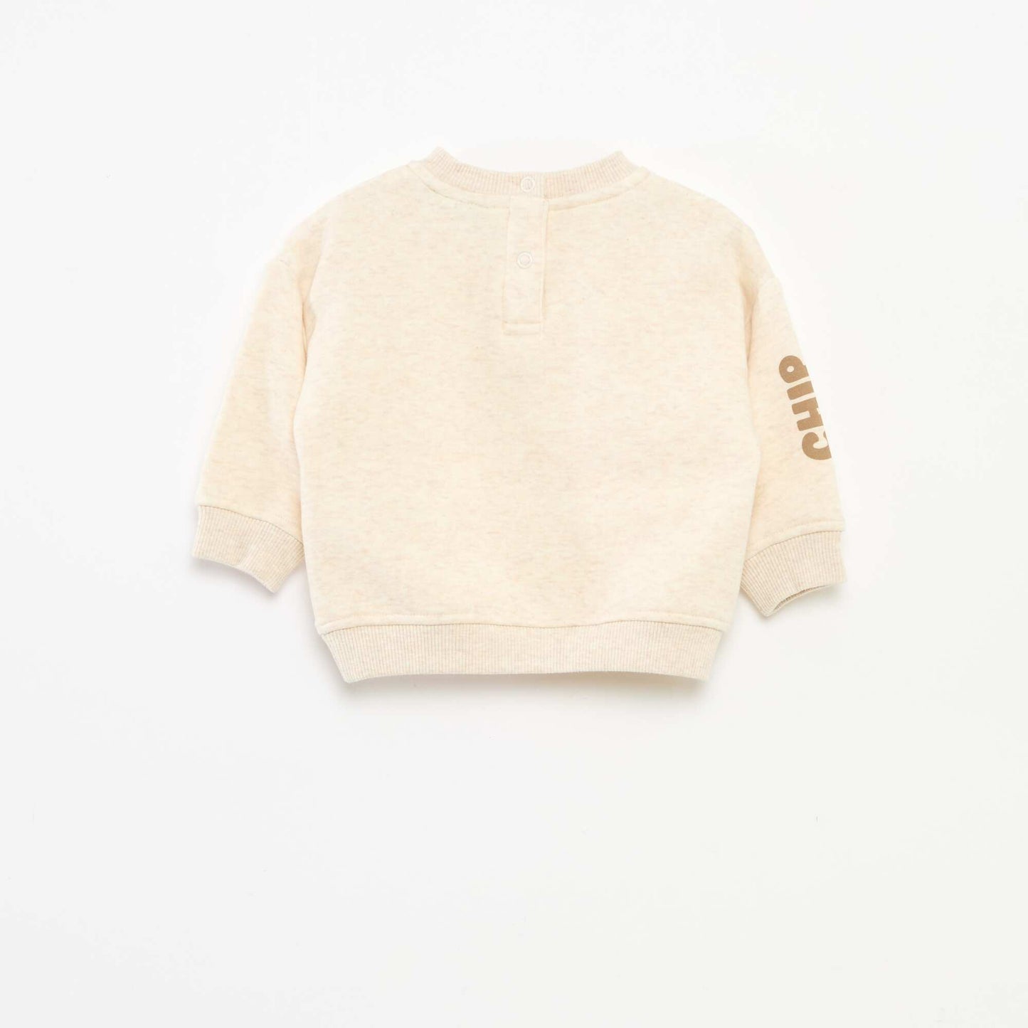 Pull col rond 'Disney' 'Tic&tac' uni BEIGE