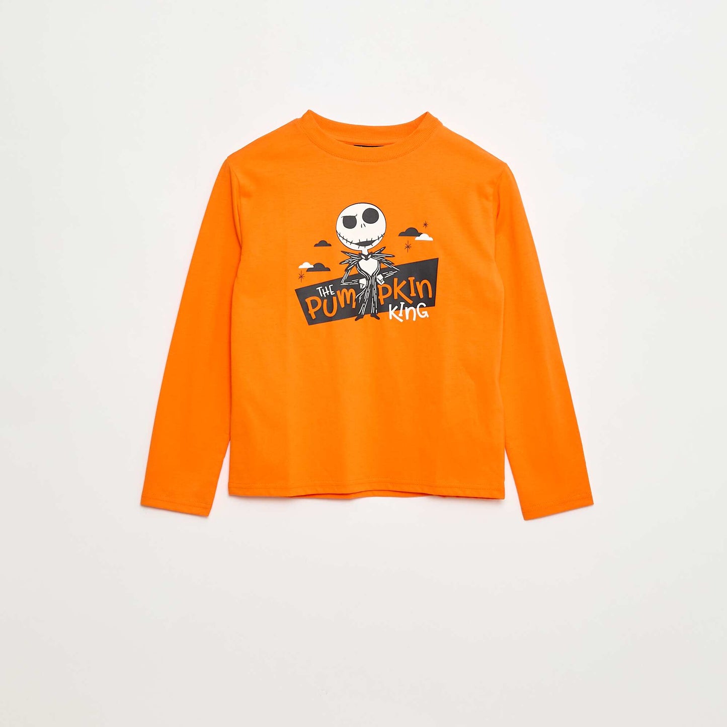 T-shirt Halloween 'Monsieur jack' en coton ORANGE
