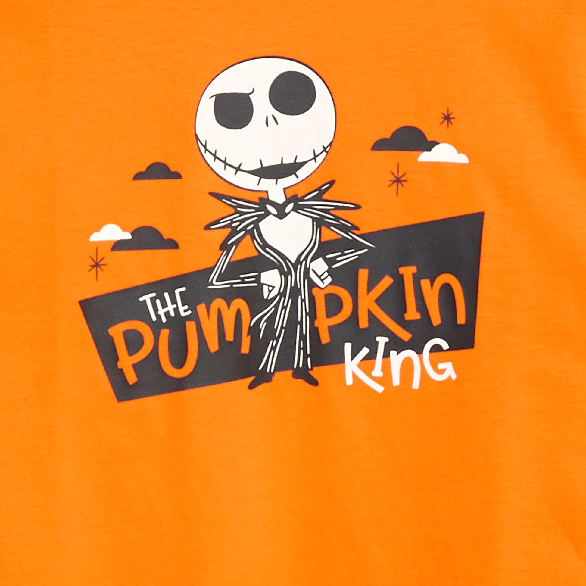 T-shirt Halloween 'Monsieur jack' en coton ORANGE