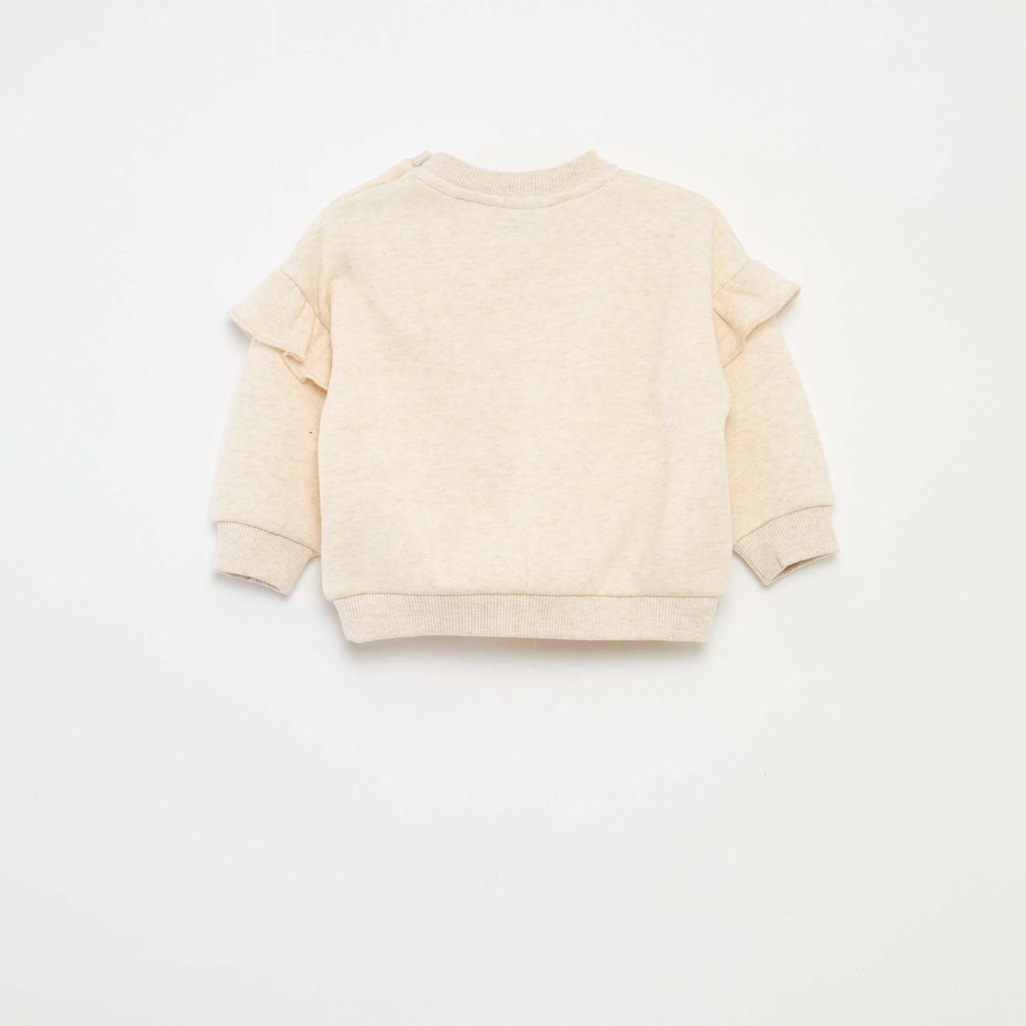 Sweat en molleton 'Disney' 'Marie' volantée BEIGE