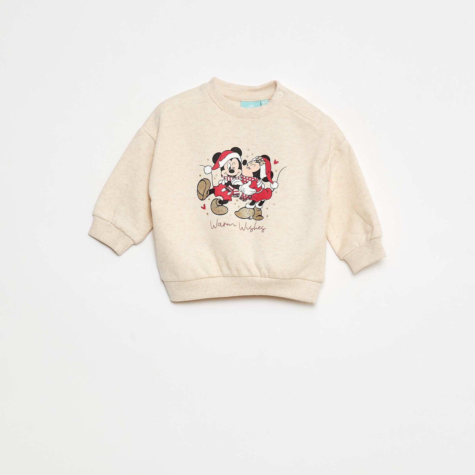 Sweat animé fantaisie 'Disney' 'Minnie' en coton ROUGE