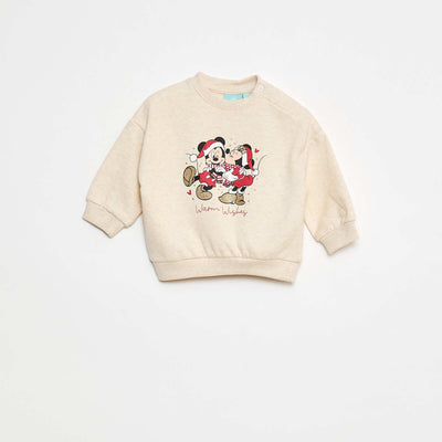 Sweat animé fantaisie 'Disney' 'Minnie' en coton ROUGE