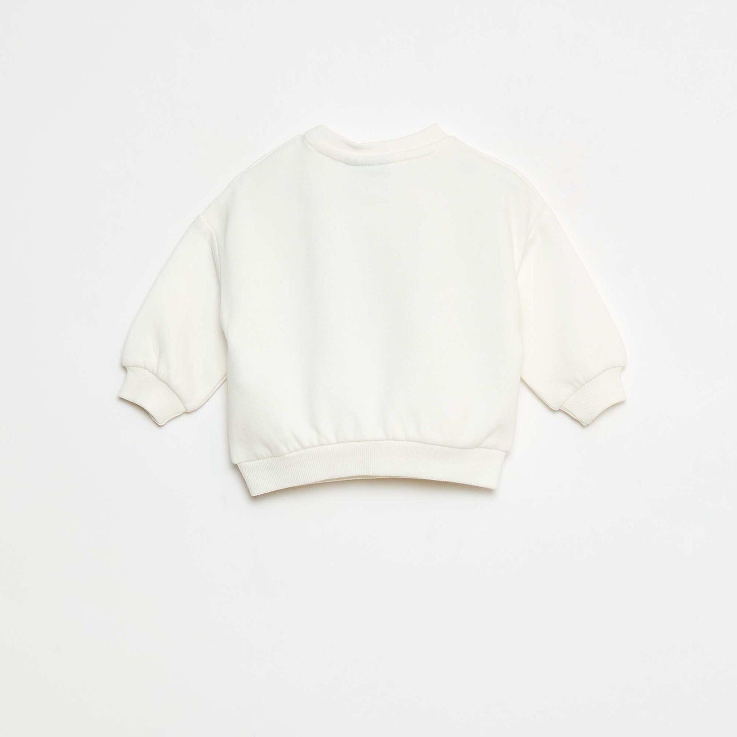 Sweat animé fantaisie 'Disney' 'Winnie' en coton BLANC