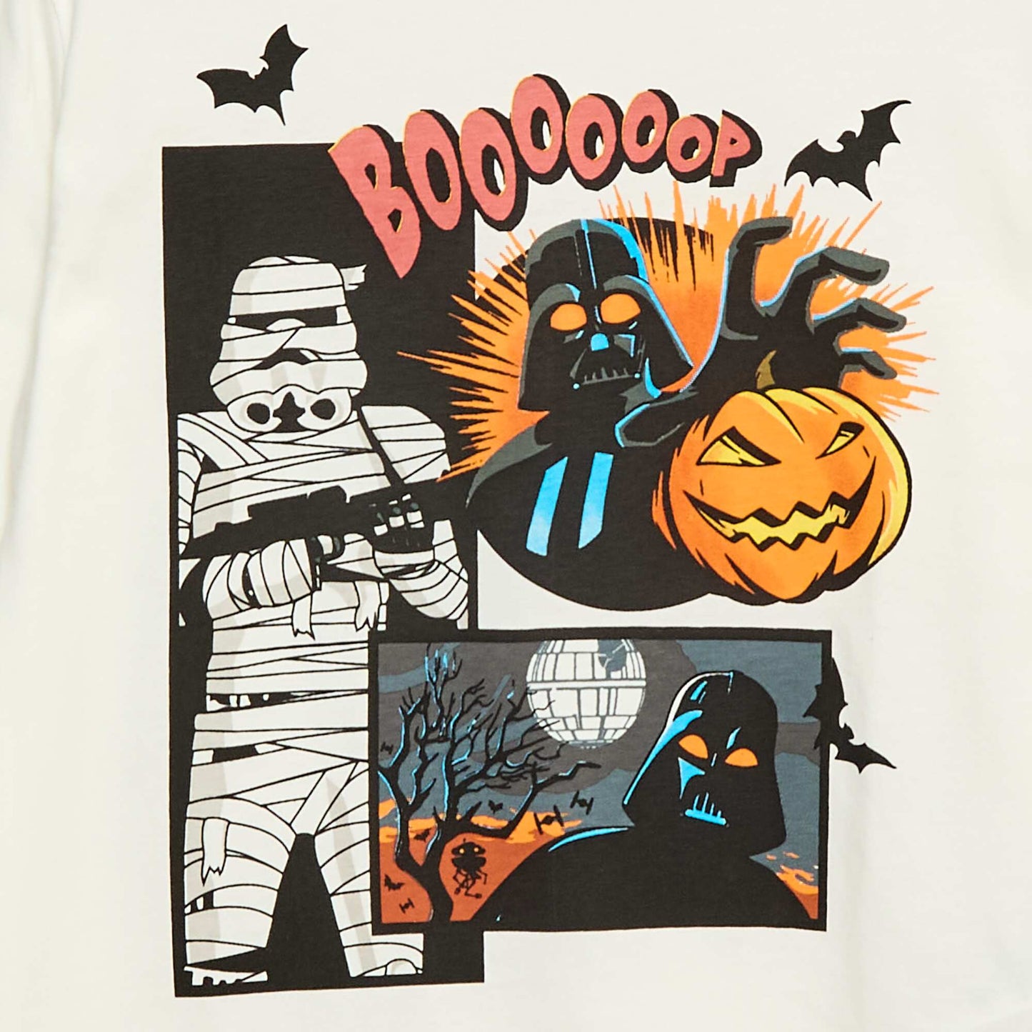 T-shirt Halloween 'Star Wars' en jersey en coton BLANC