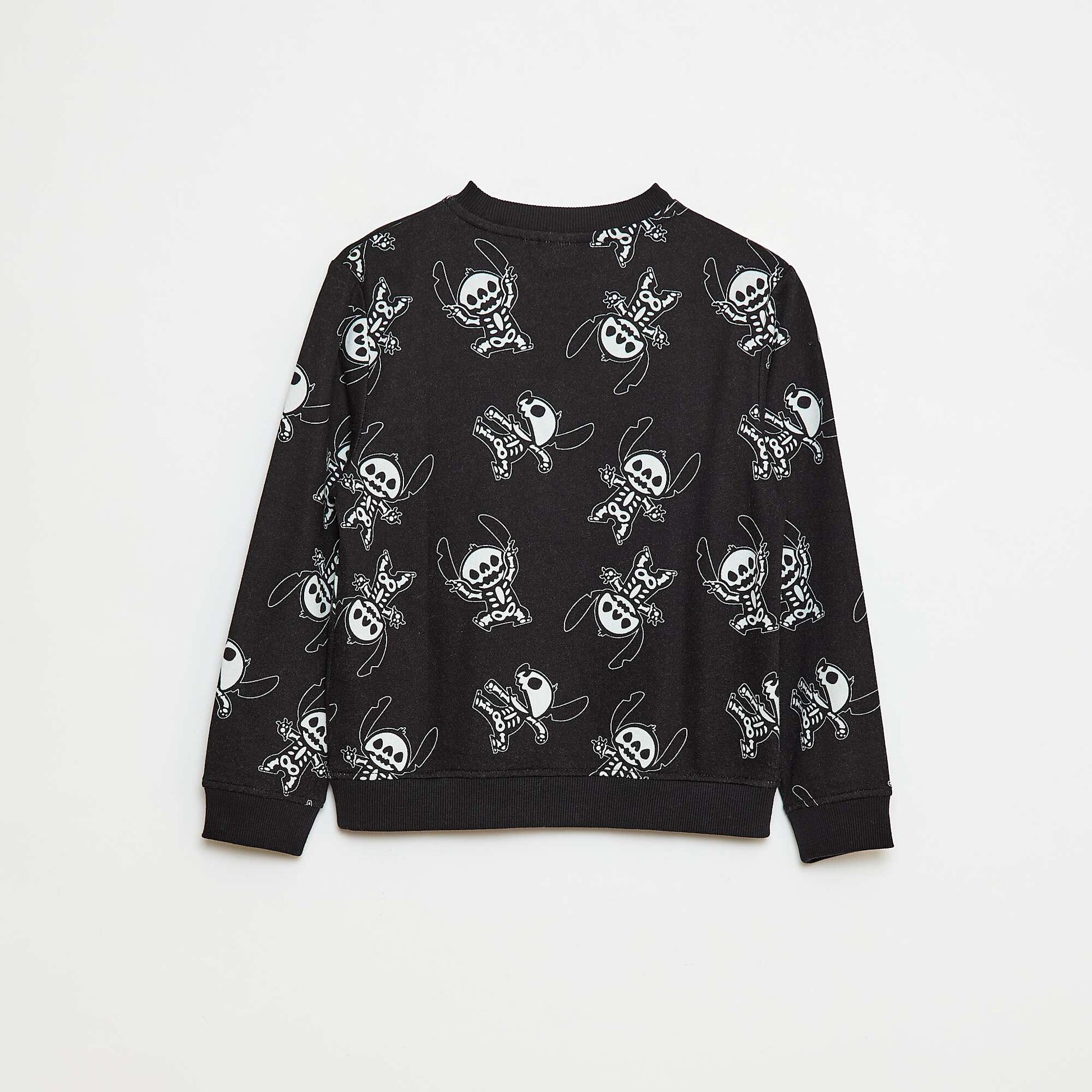 Sweat French Terry 'Disney' 'Stitch' Halloween NOIR
