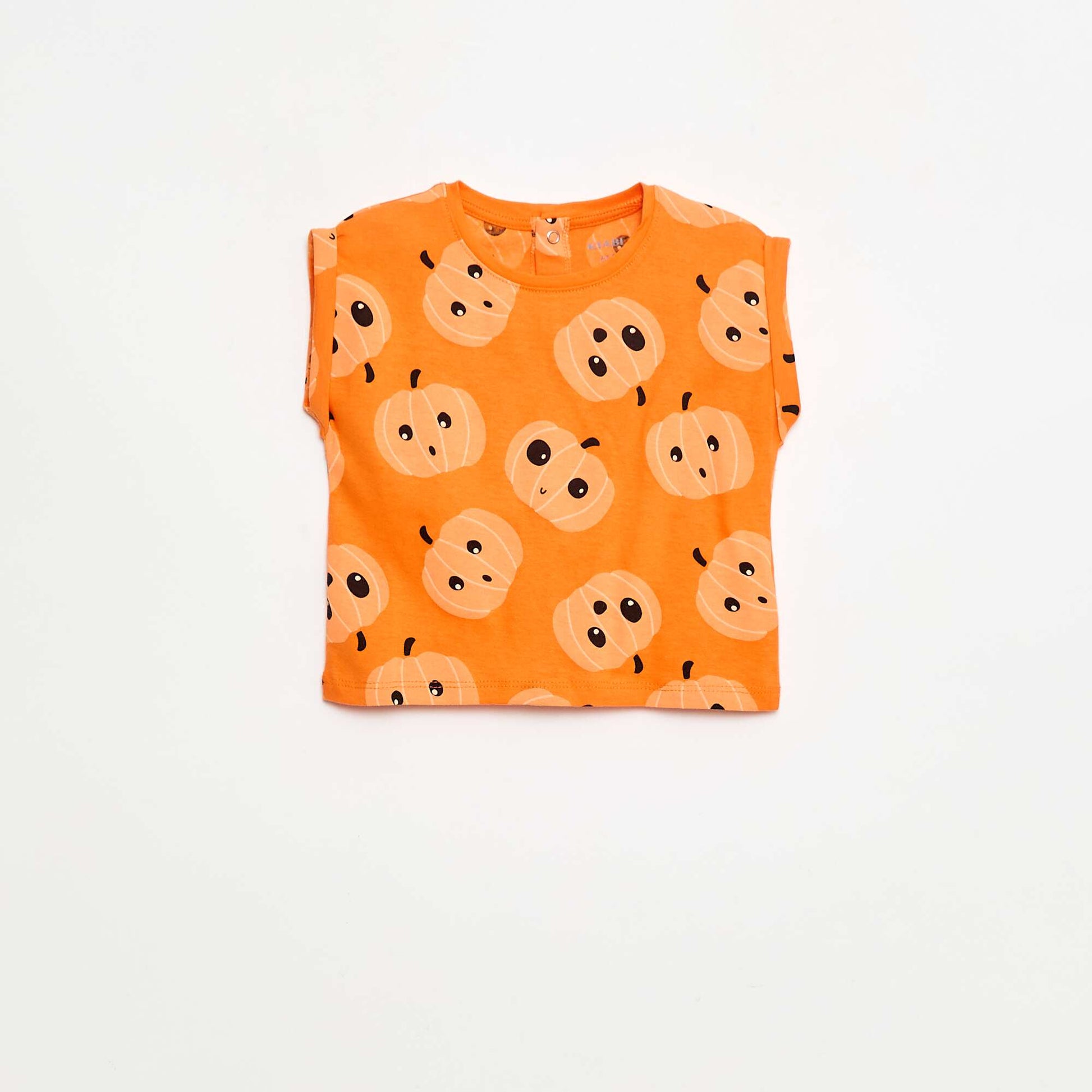 Tee-shirt imprimé 'Halloween' ORANGE