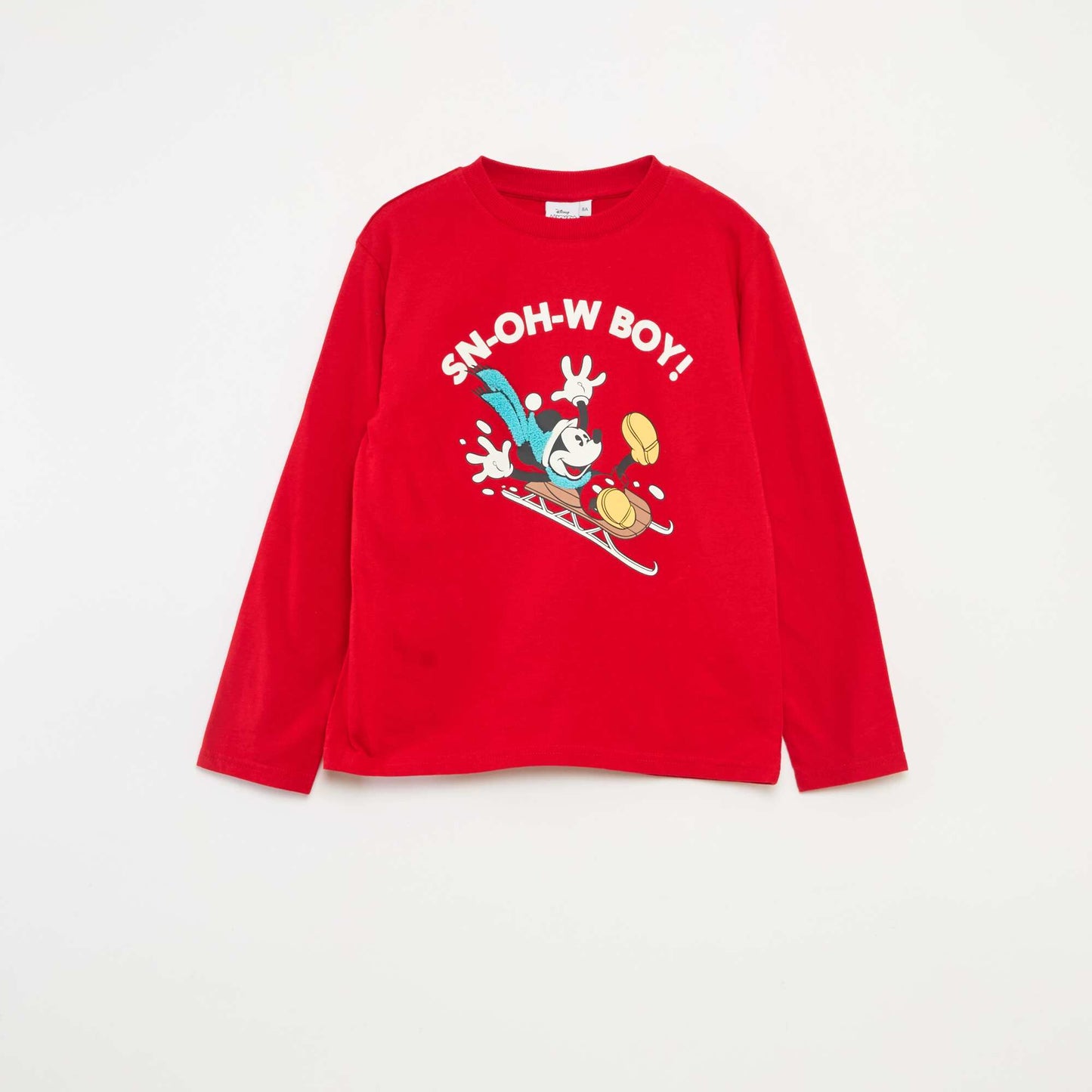 T-shirt de Noël 'Disney' 'Stitch' en jersey coton ROUGE