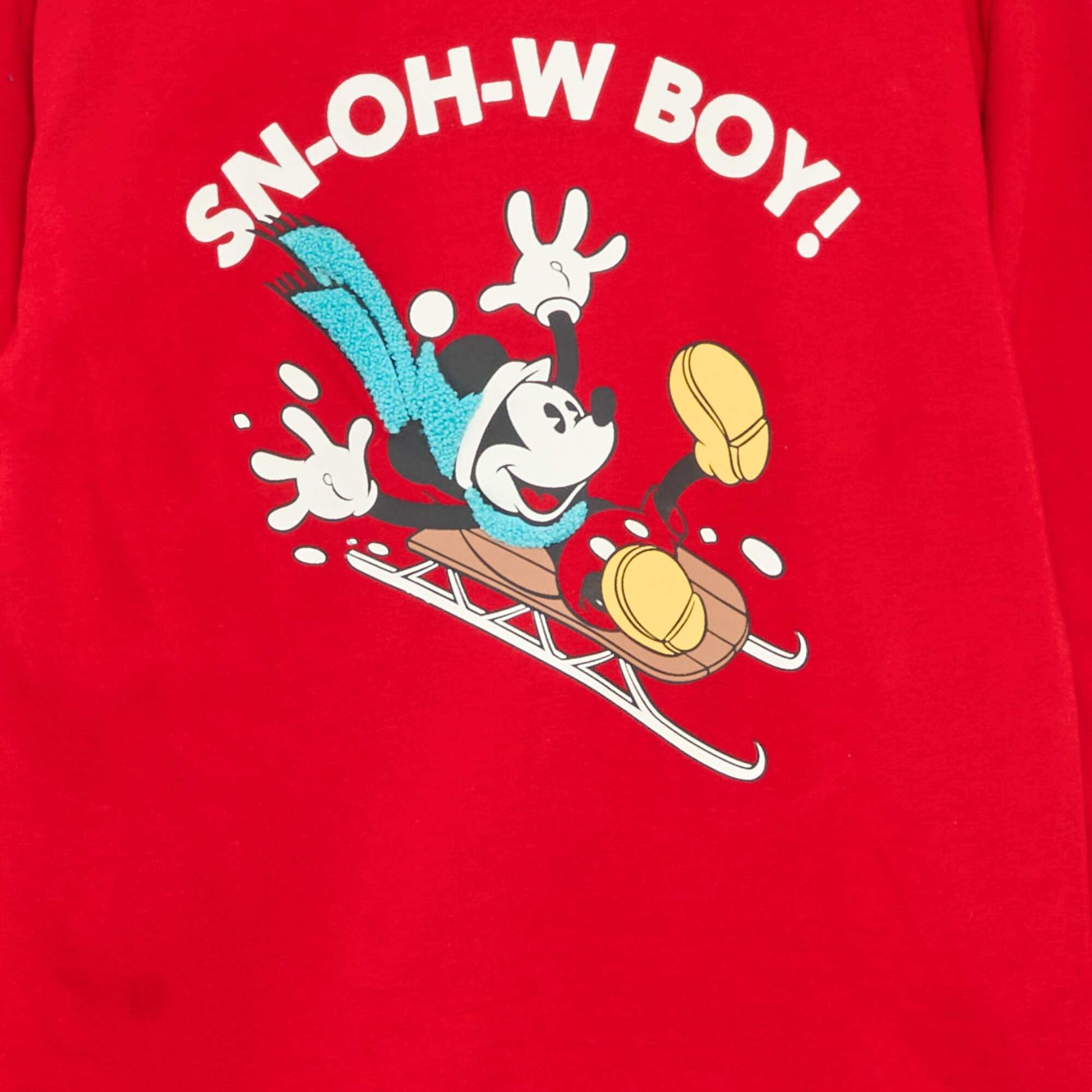 T-shirt de Noël 'Disney' 'Stitch' en jersey coton ROUGE