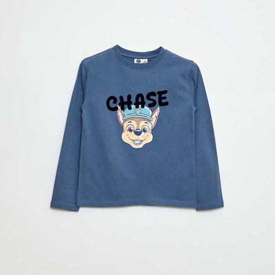 T-shirt imprimé motif doux 'Pat patrouille' en coton BLEU