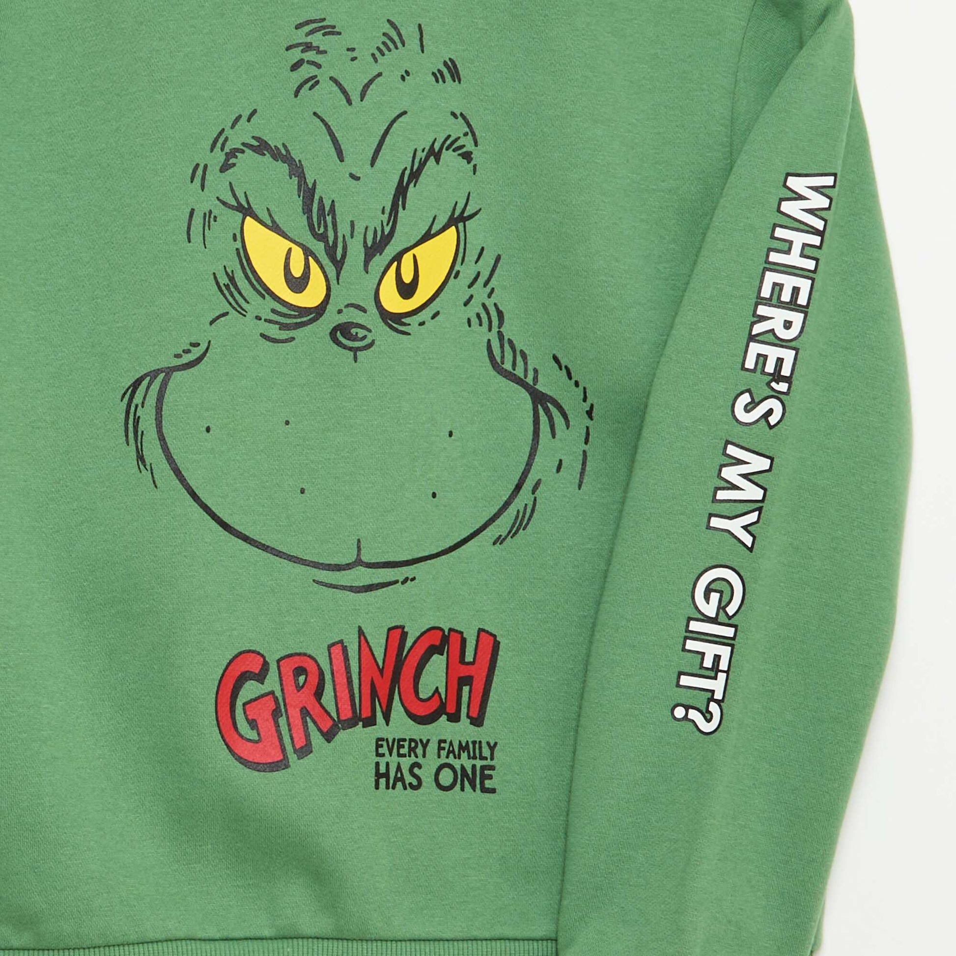 Sweat à capuche 'Le Grinch' VERT
