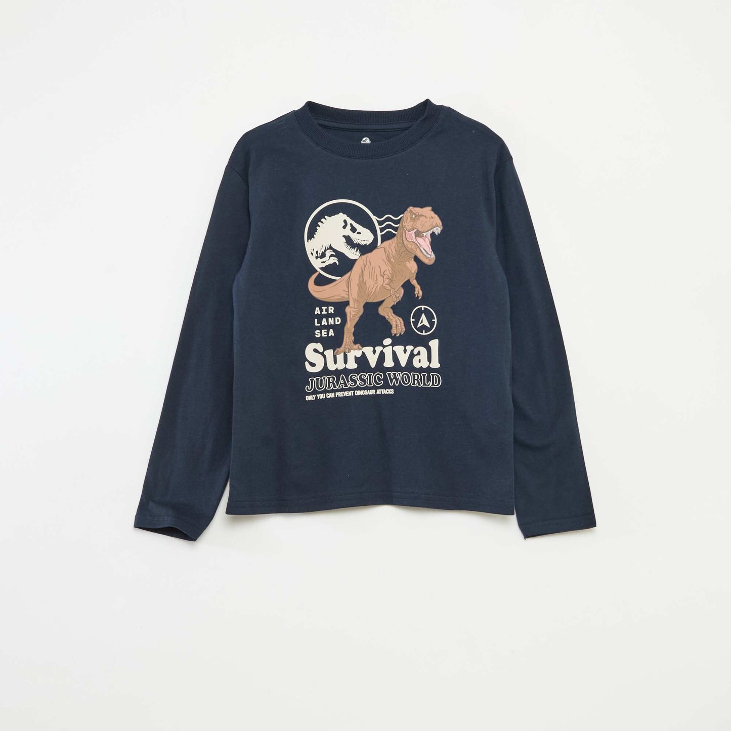 T-shirt 'Jurassic World' en coton uni BLEU